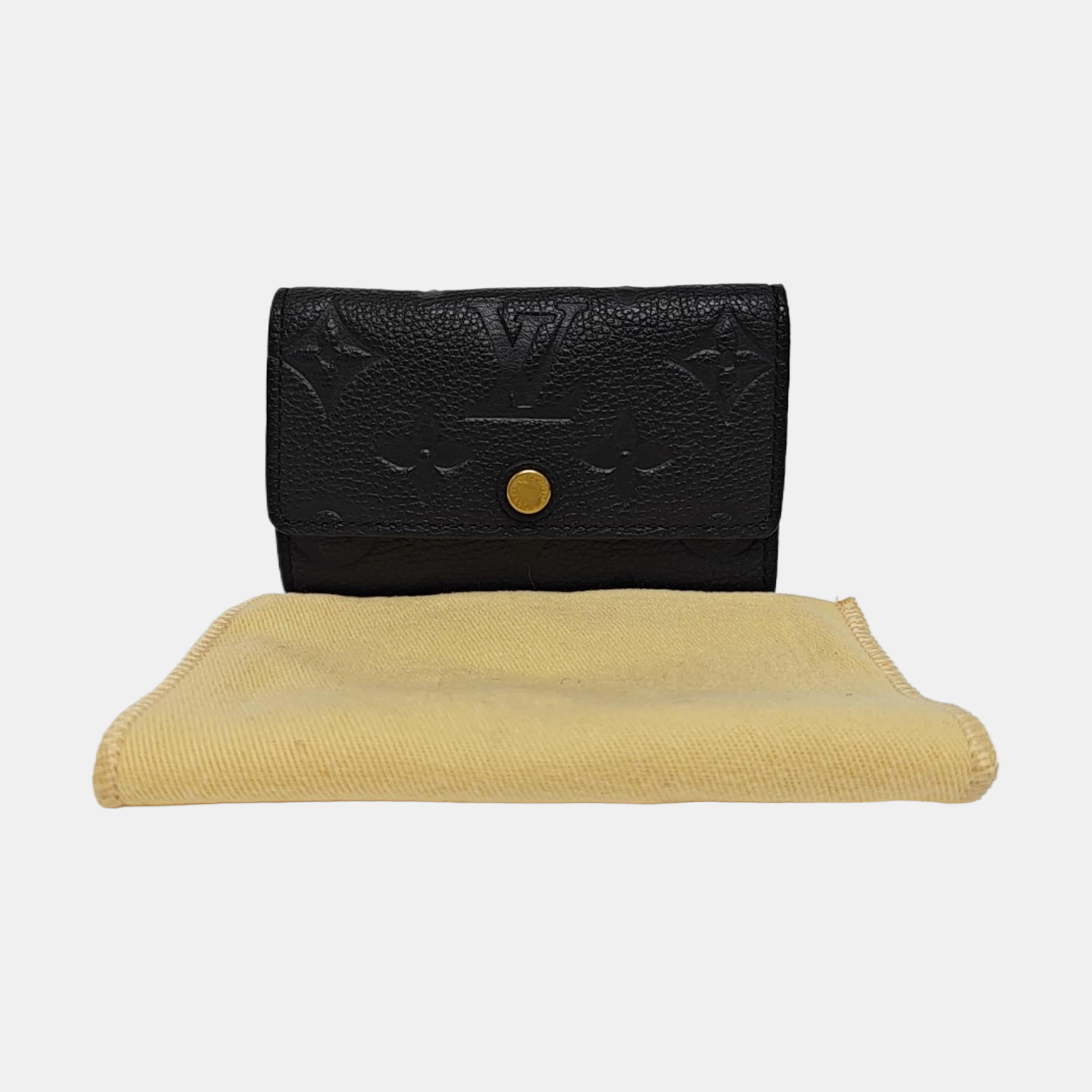 Monogram Calfskin Wallet Black