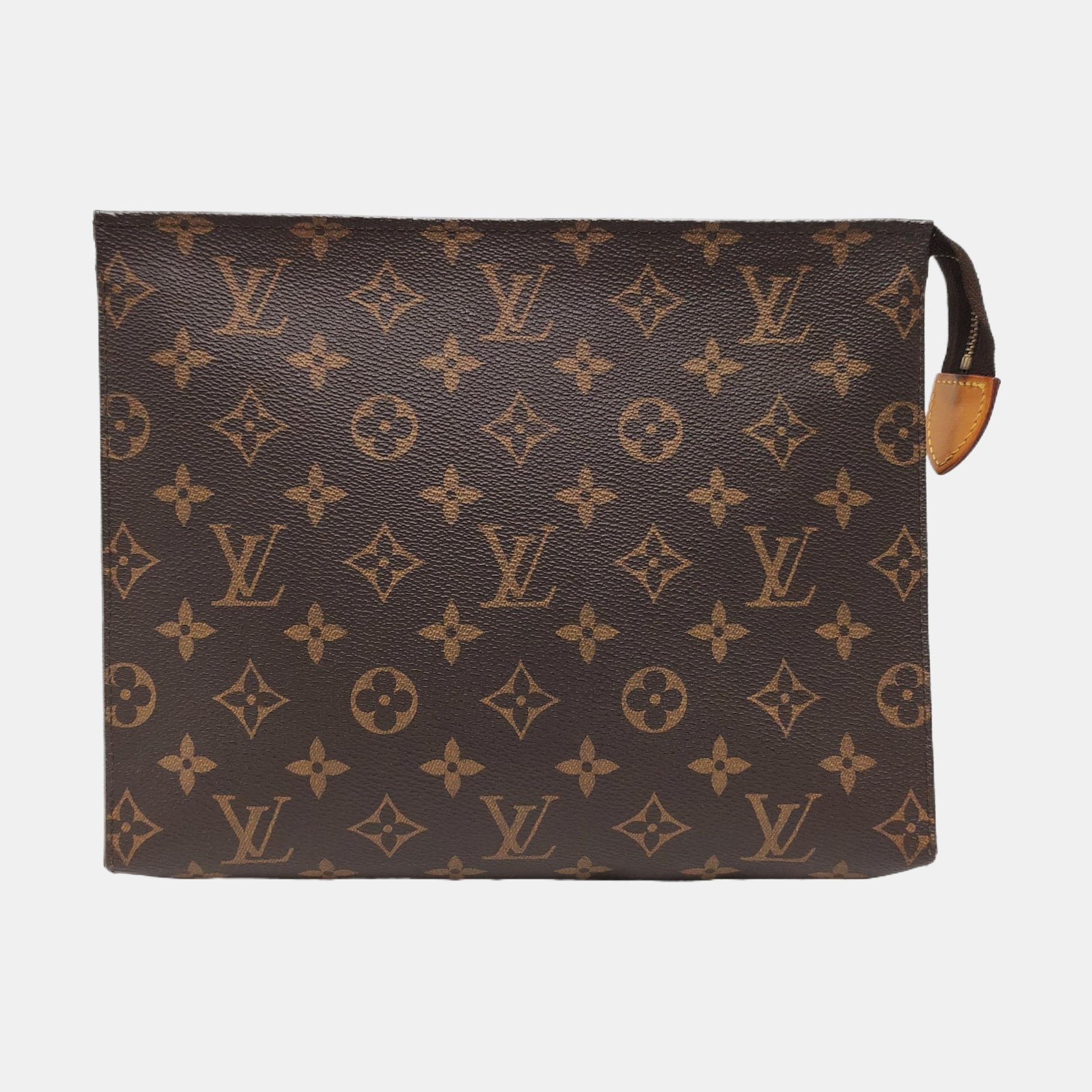 TOILET POCKET 26 Monogram Coated Canvas Brown