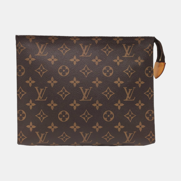 TOILET POCKET 26 Monogram Coated Canvas Brown
