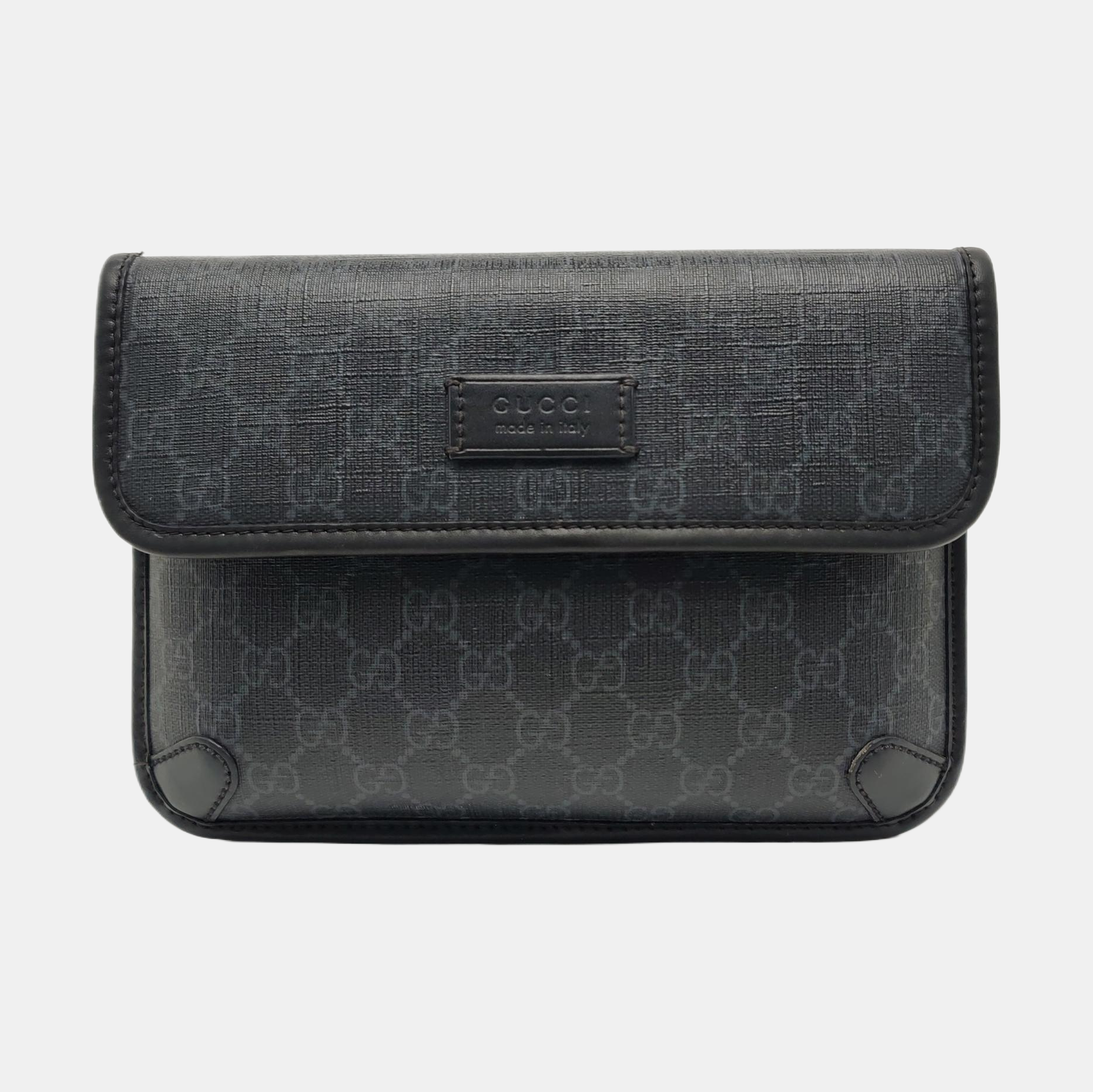 Neo Vintage Monogram Coated Canvas Black