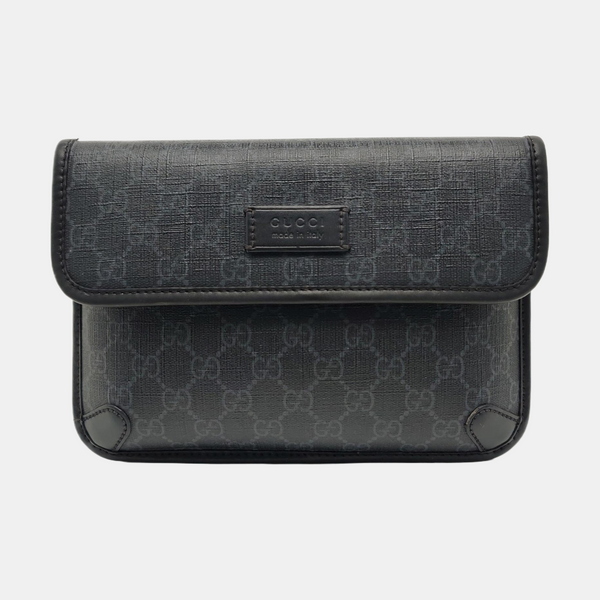 Neo Vintage Monogram Coated Canvas Black