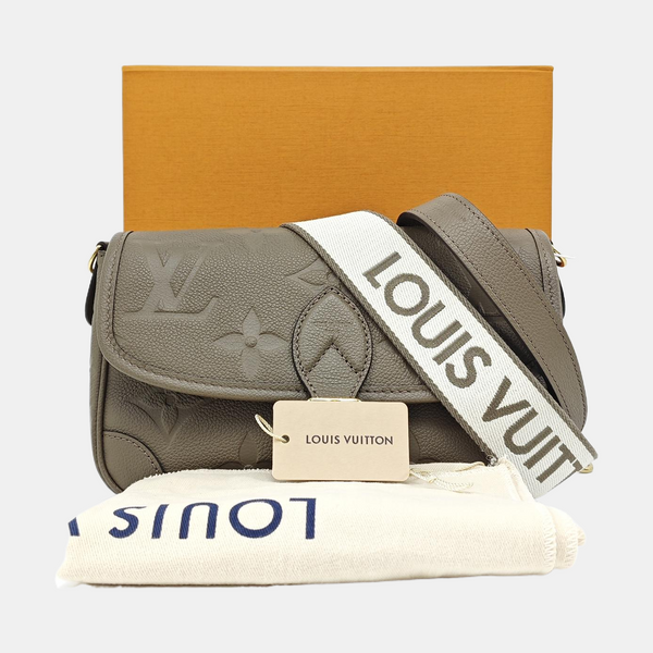 DIANE Monogram Calfskin Gray