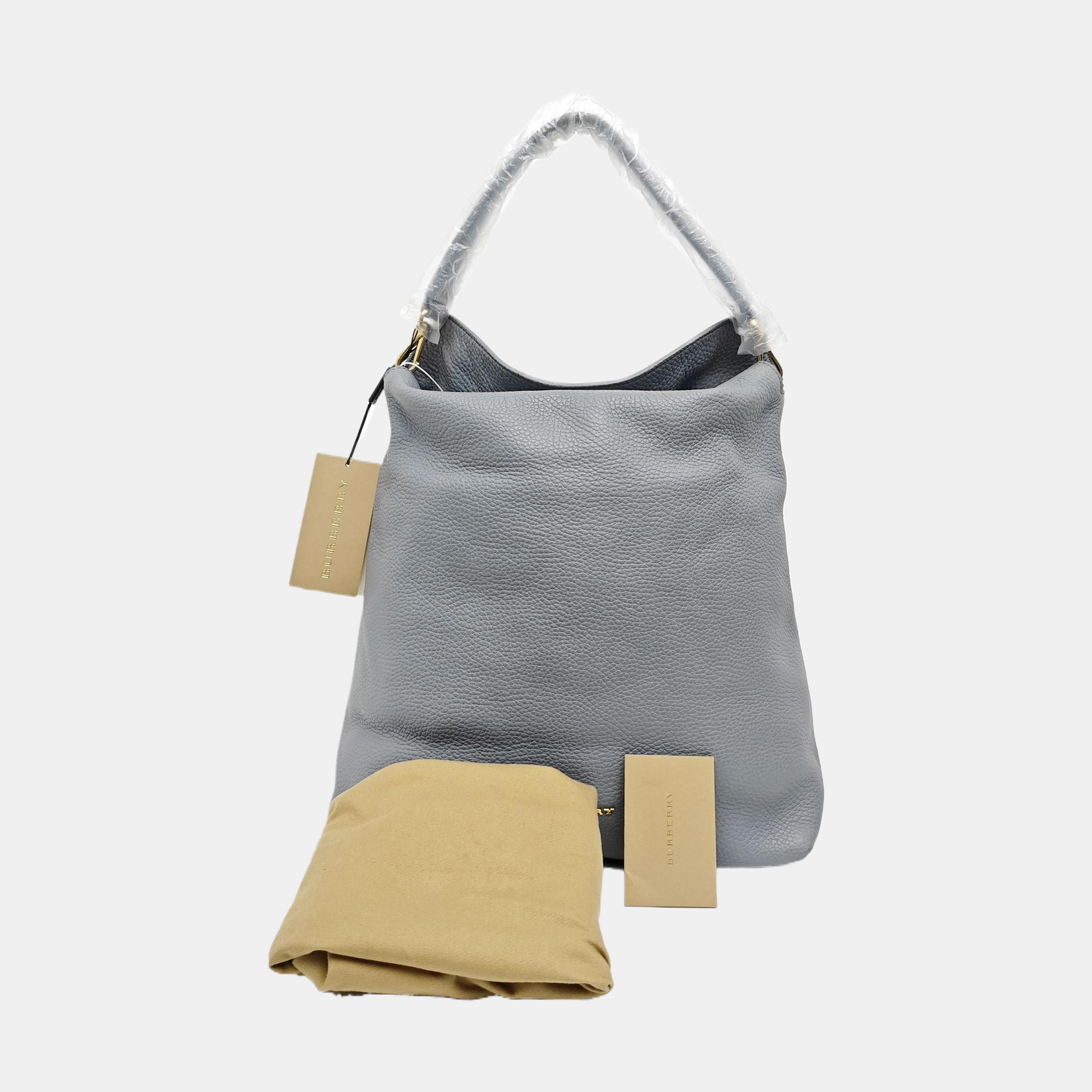 Calfskin Top Handle Bag Blue