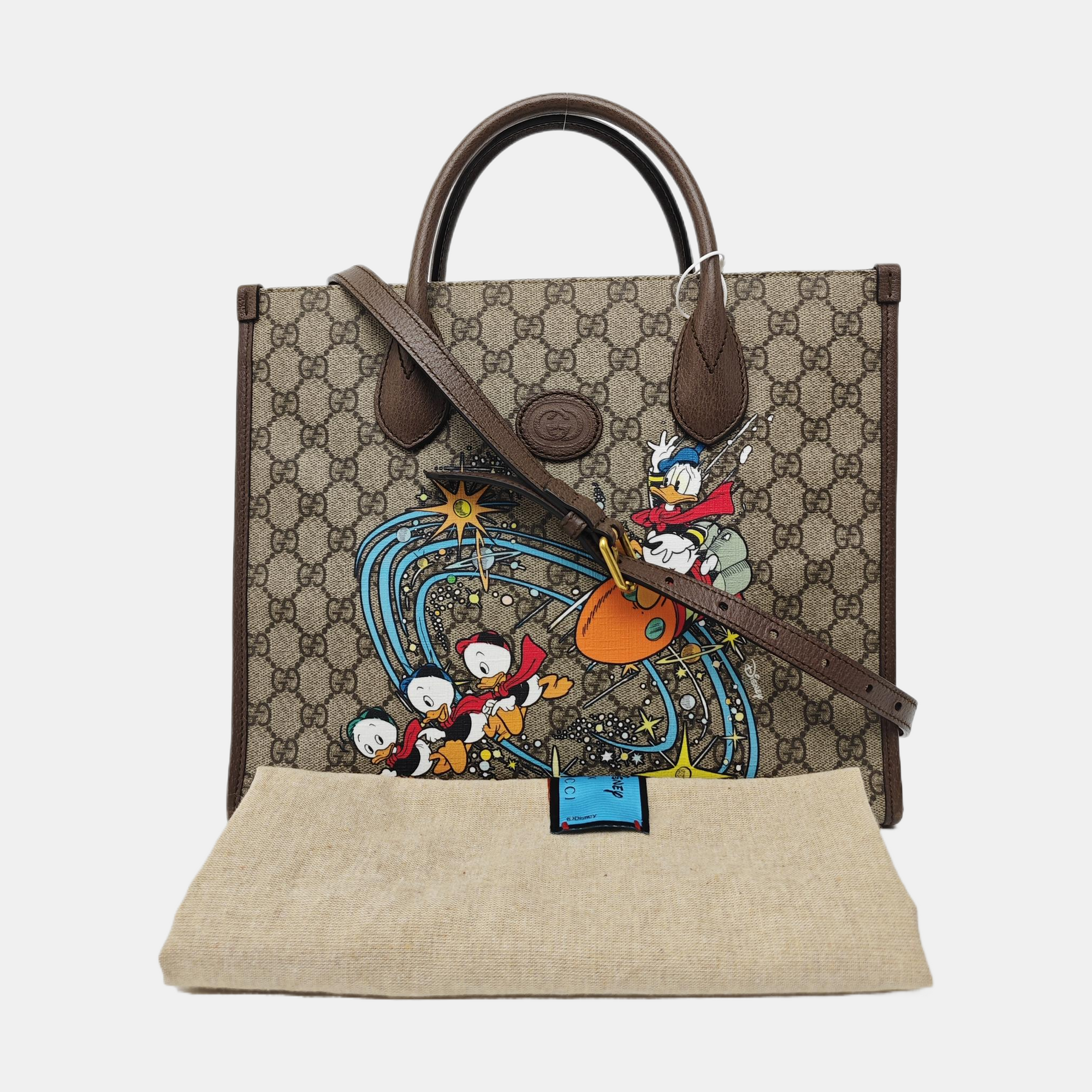 Disney X Gucci Monogram Coated Canvas Beige