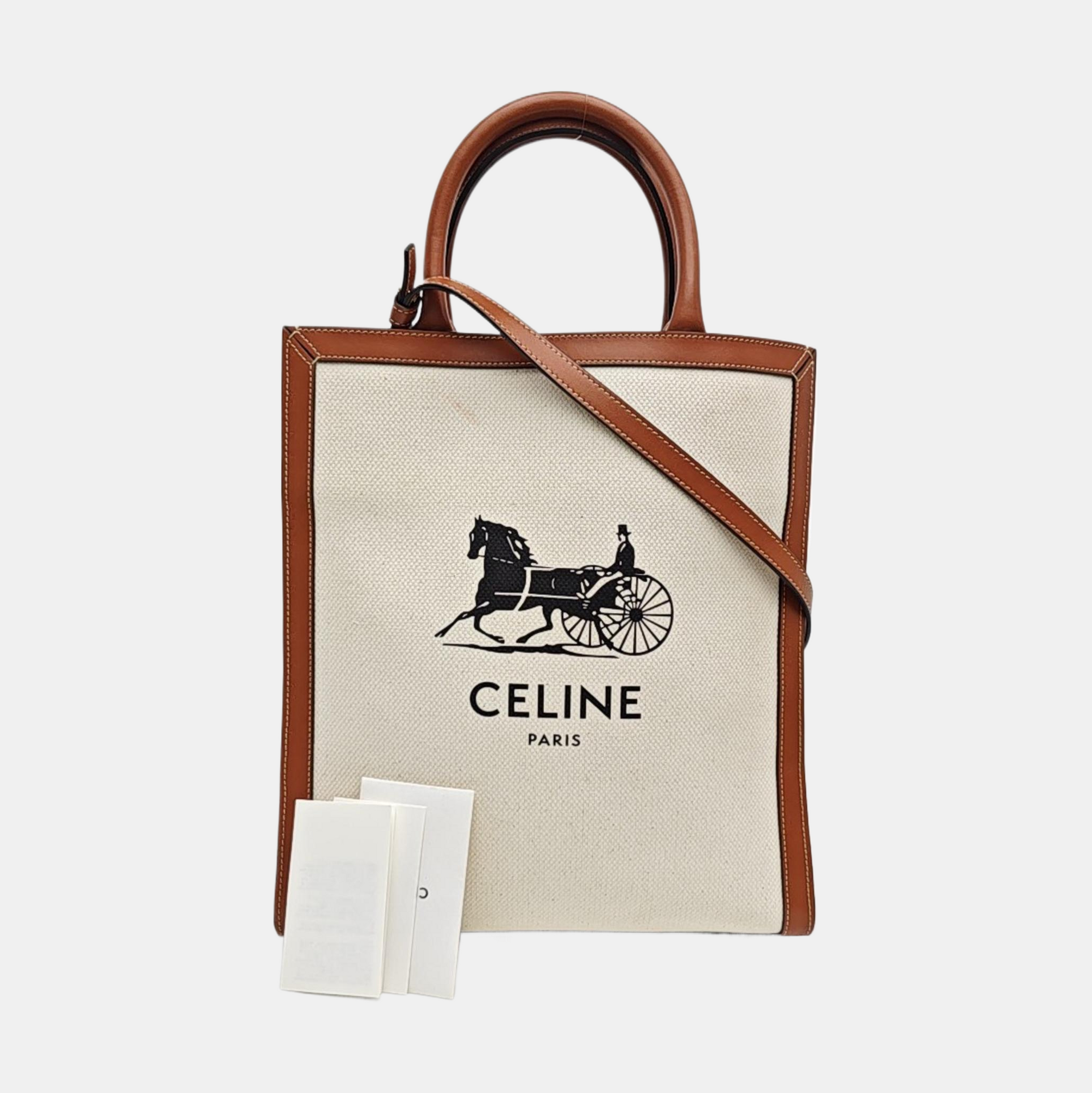 CABAS CELINE Small Canvas Beige
