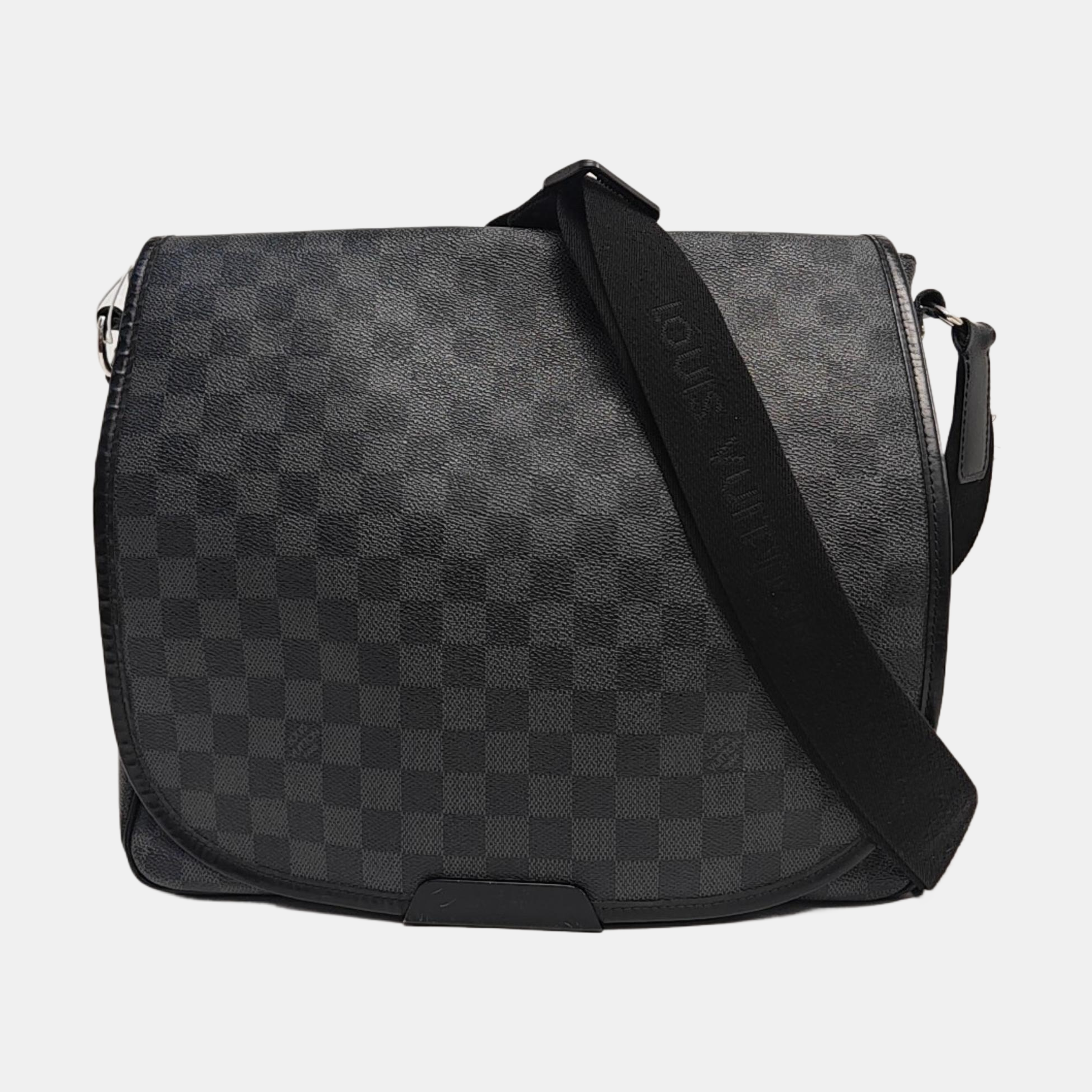 DANIEL Damier Graphite Coated Canvas Gray