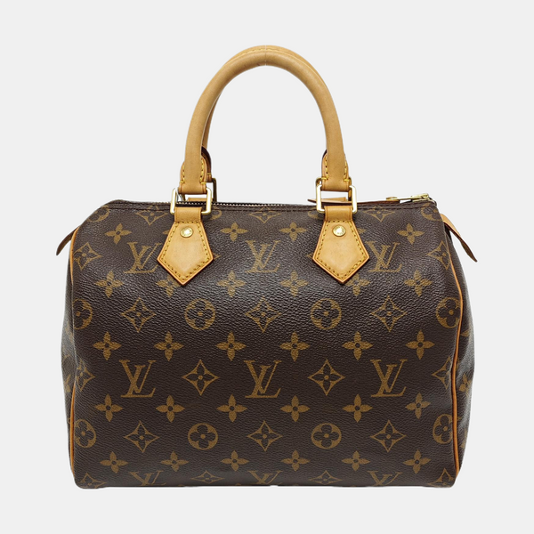 SPEEDY 25 Monogram Coated Canvas Brown