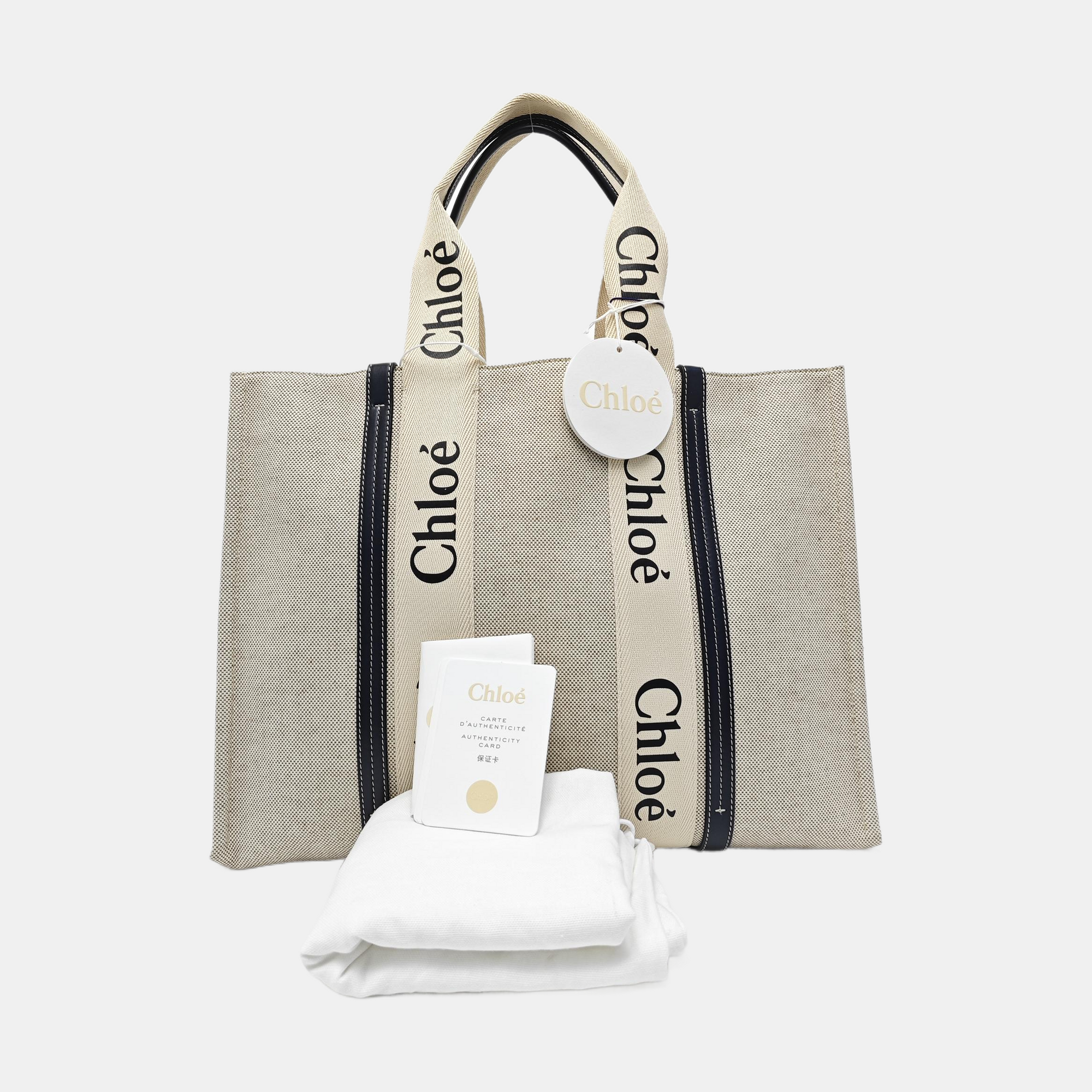 Woody Large Canvas White