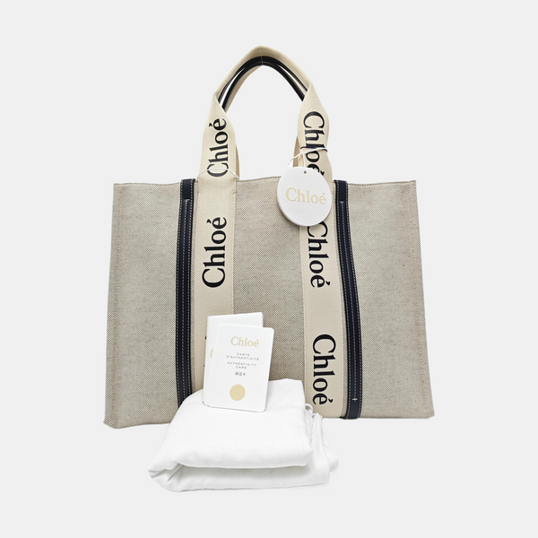 Woody Large Canvas White