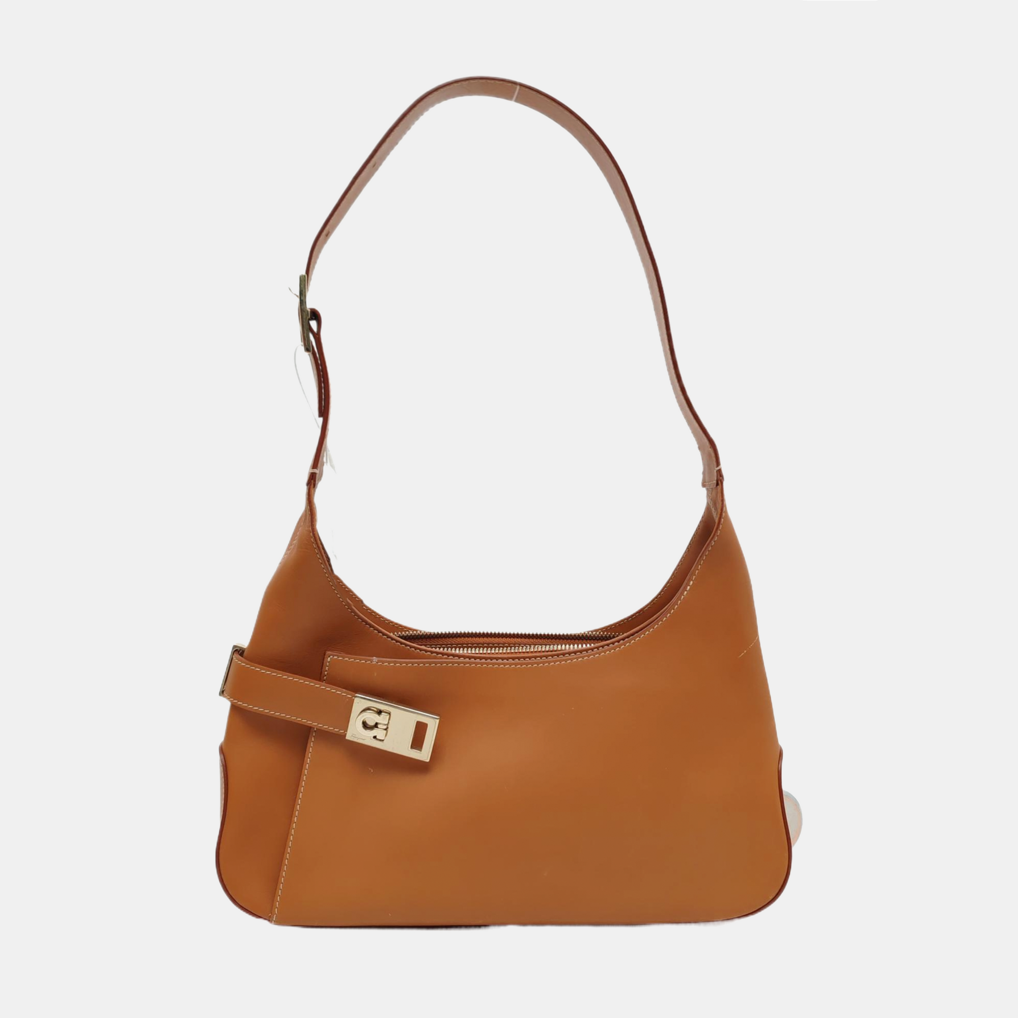 Clasp Hobo Medium Calfskin Brown