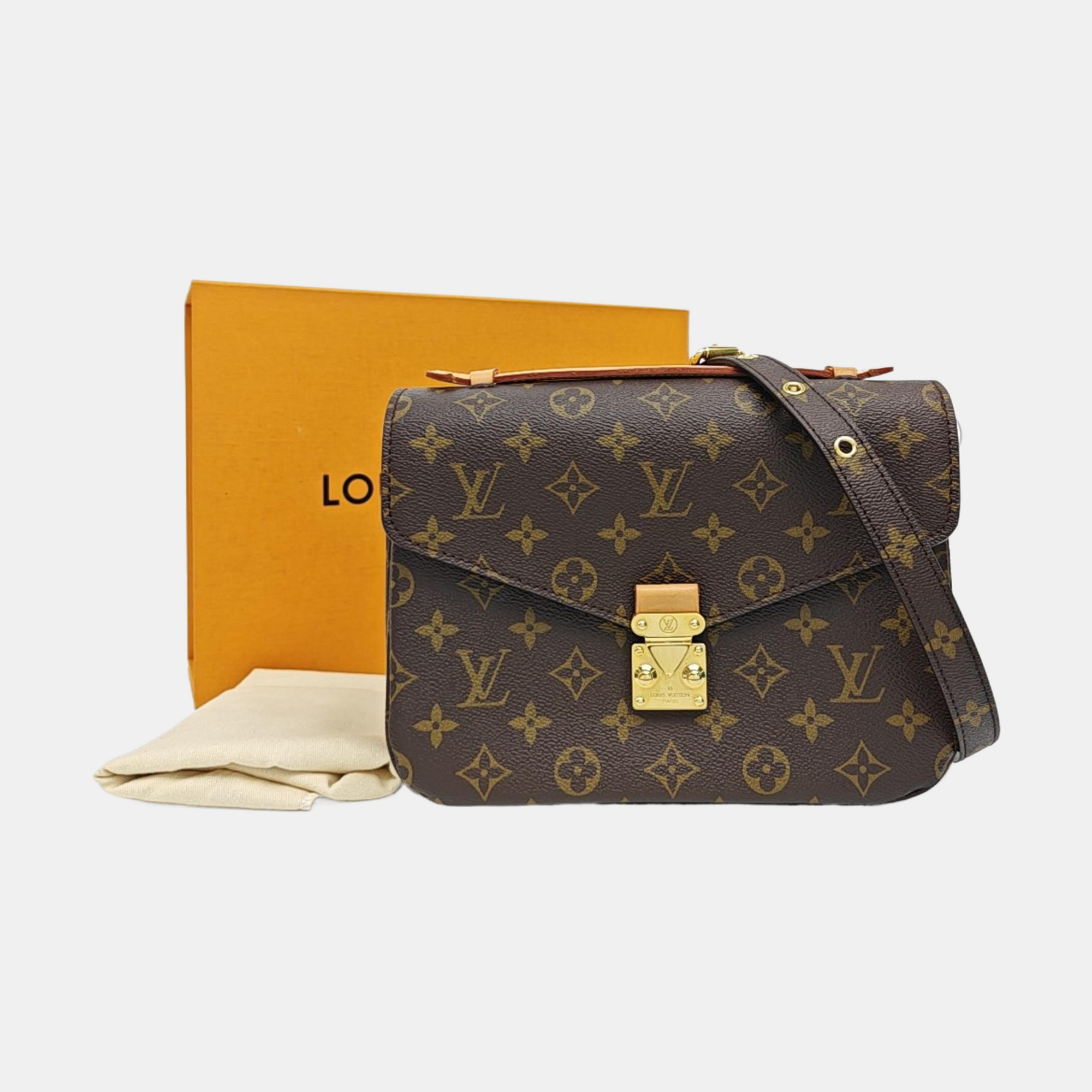 MÉTIS MM Monogram Coated Canvas Brown