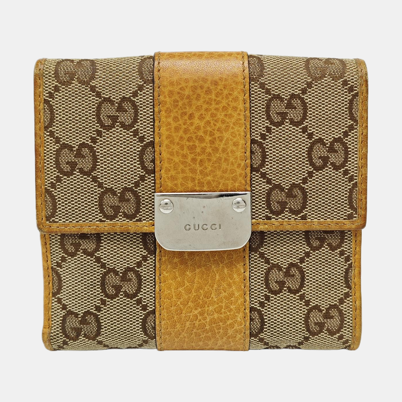 Monogram Canvas Wallet Brown