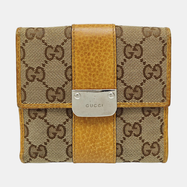 Monogram Canvas Wallet Brown