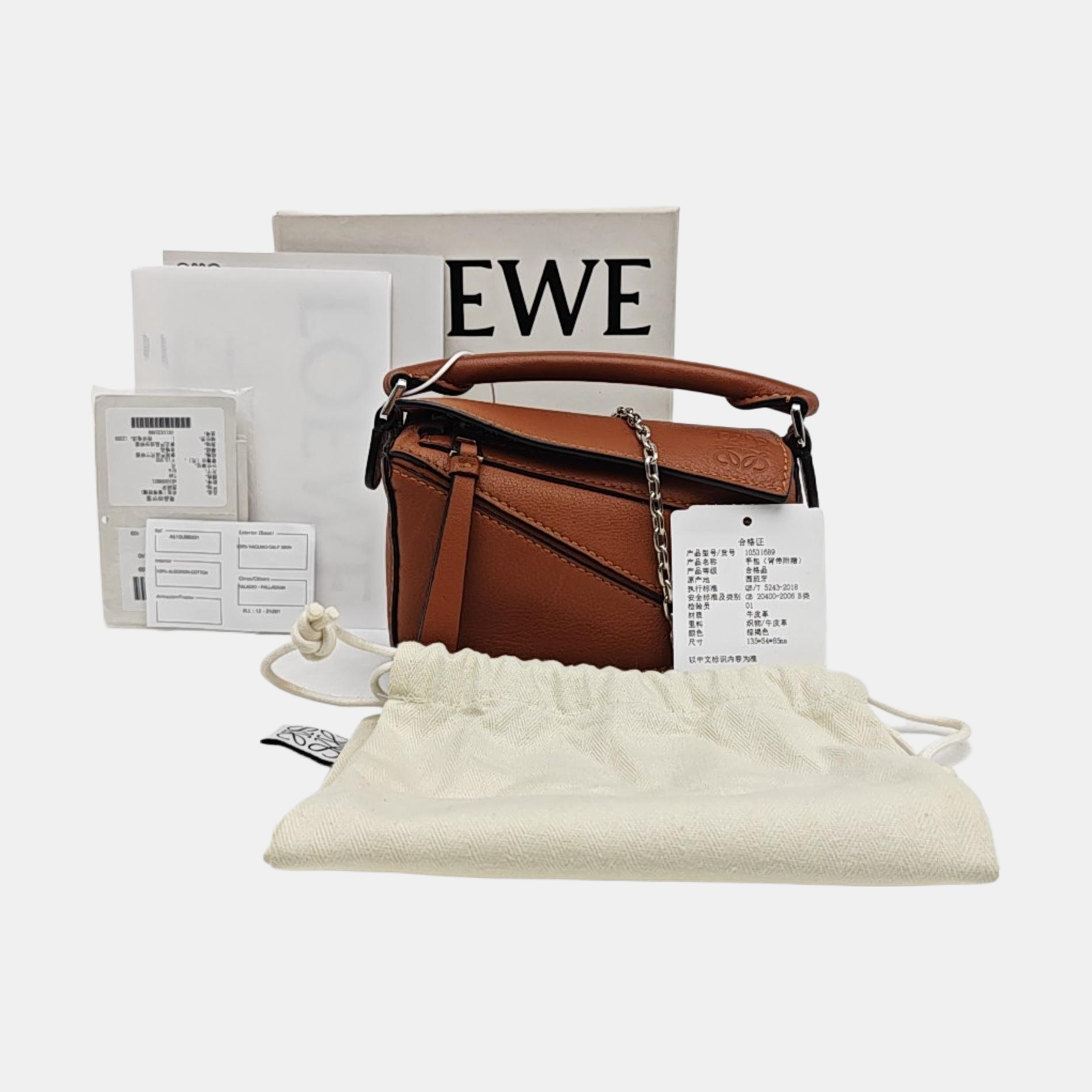 Puzzle Nano Calfskin Brown