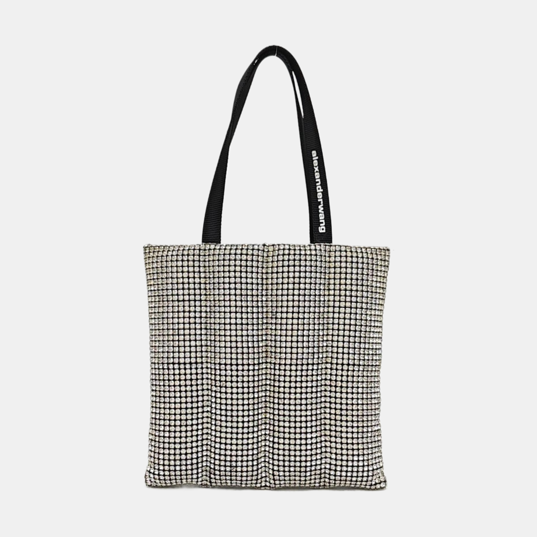 Lab-Grown Diamond Top Handle Bag Black