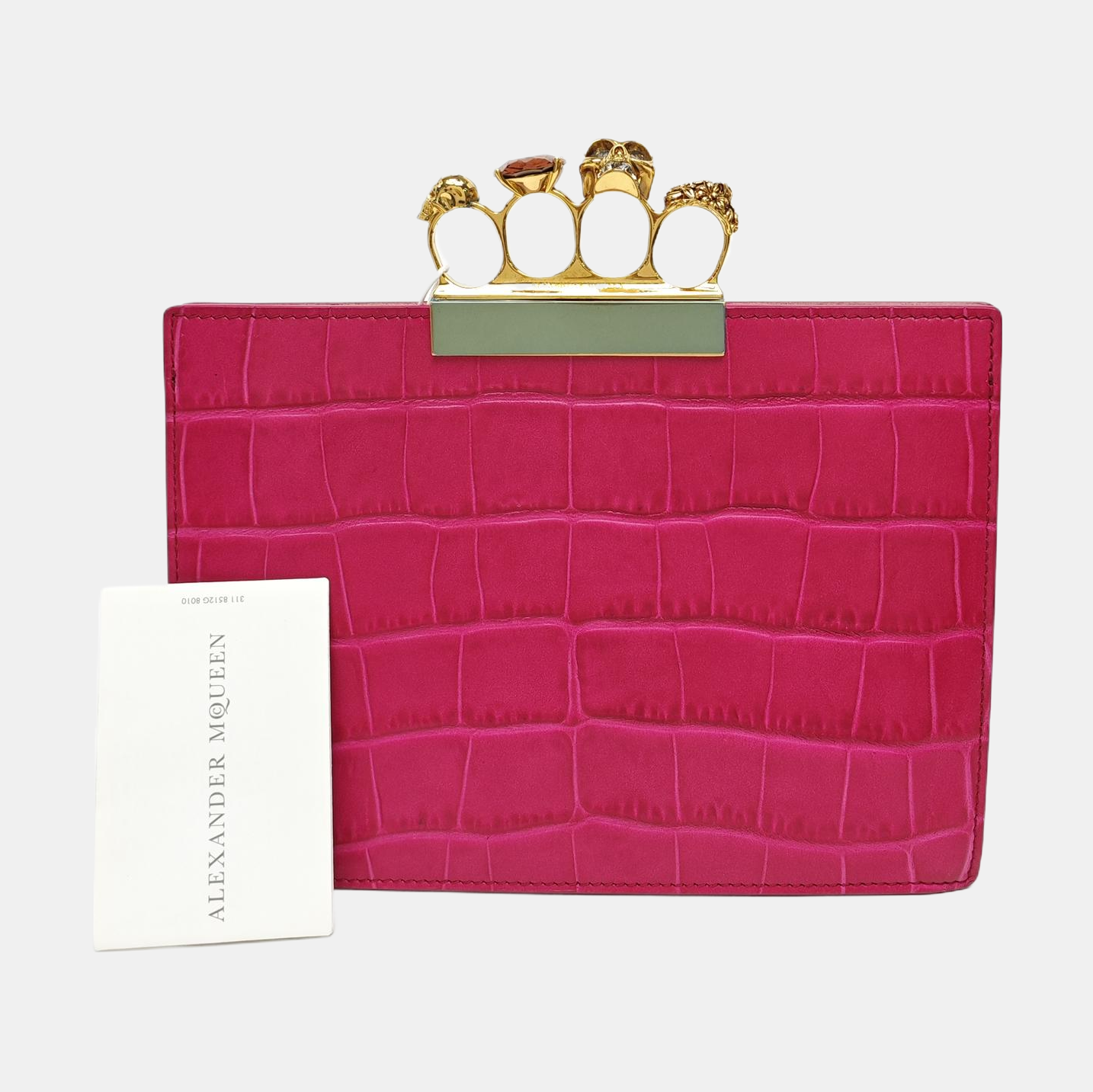 Calfskin Clutch Red