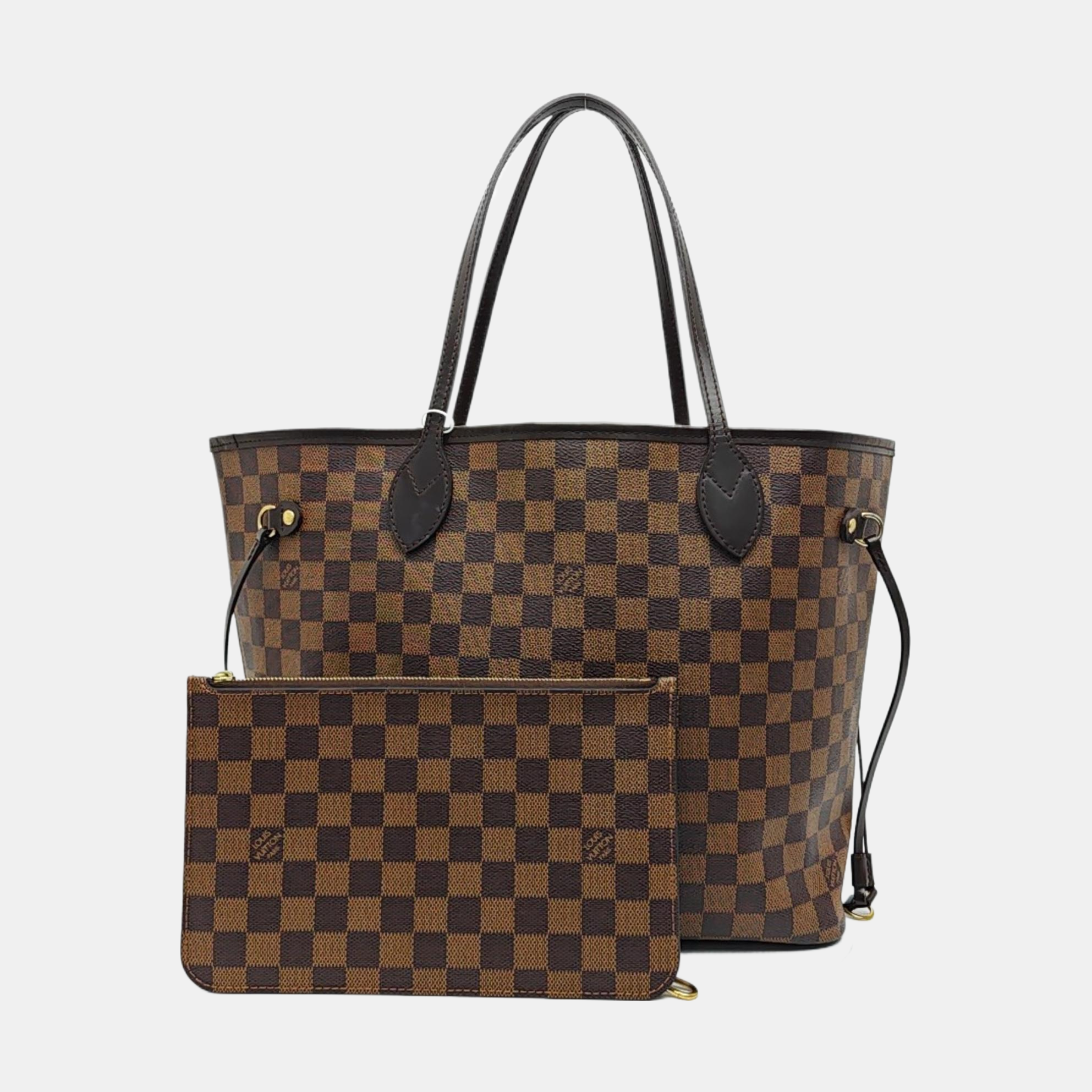 NEVERFULL MM Damier Ebene Coated Canvas Brown