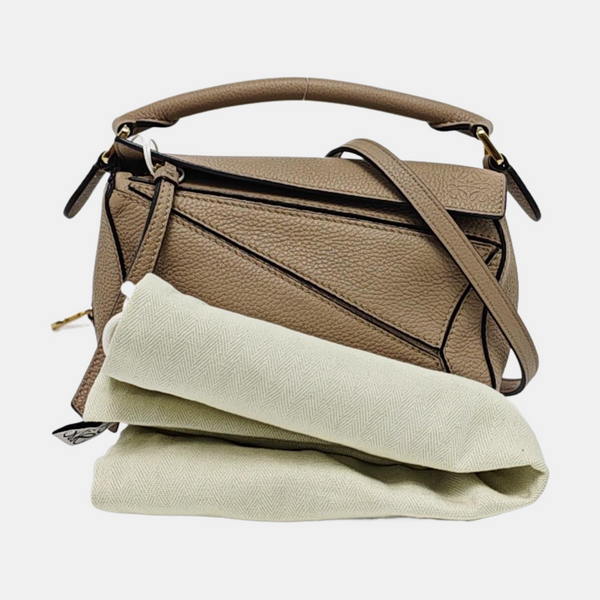 Authenticated pre-owned  Puzzle Mini Calfskin Brown - Shoulder Bag at Looply