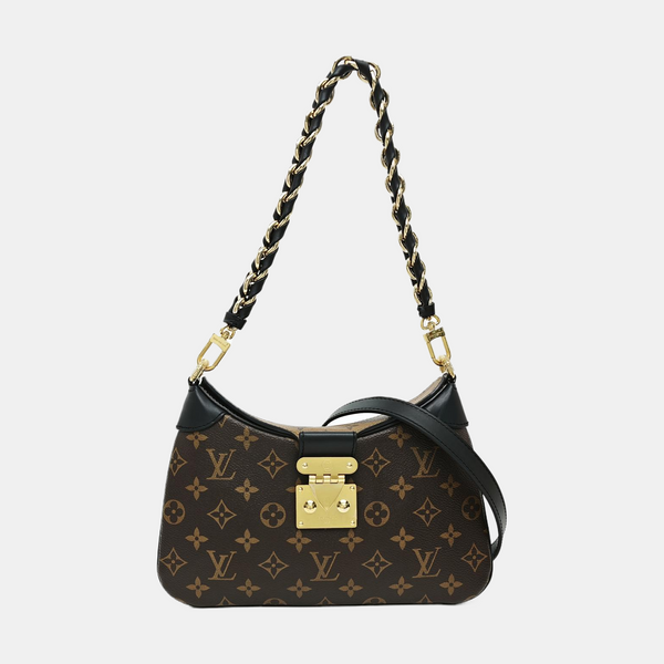 TWINNY Monogram Coated Canvas Brown