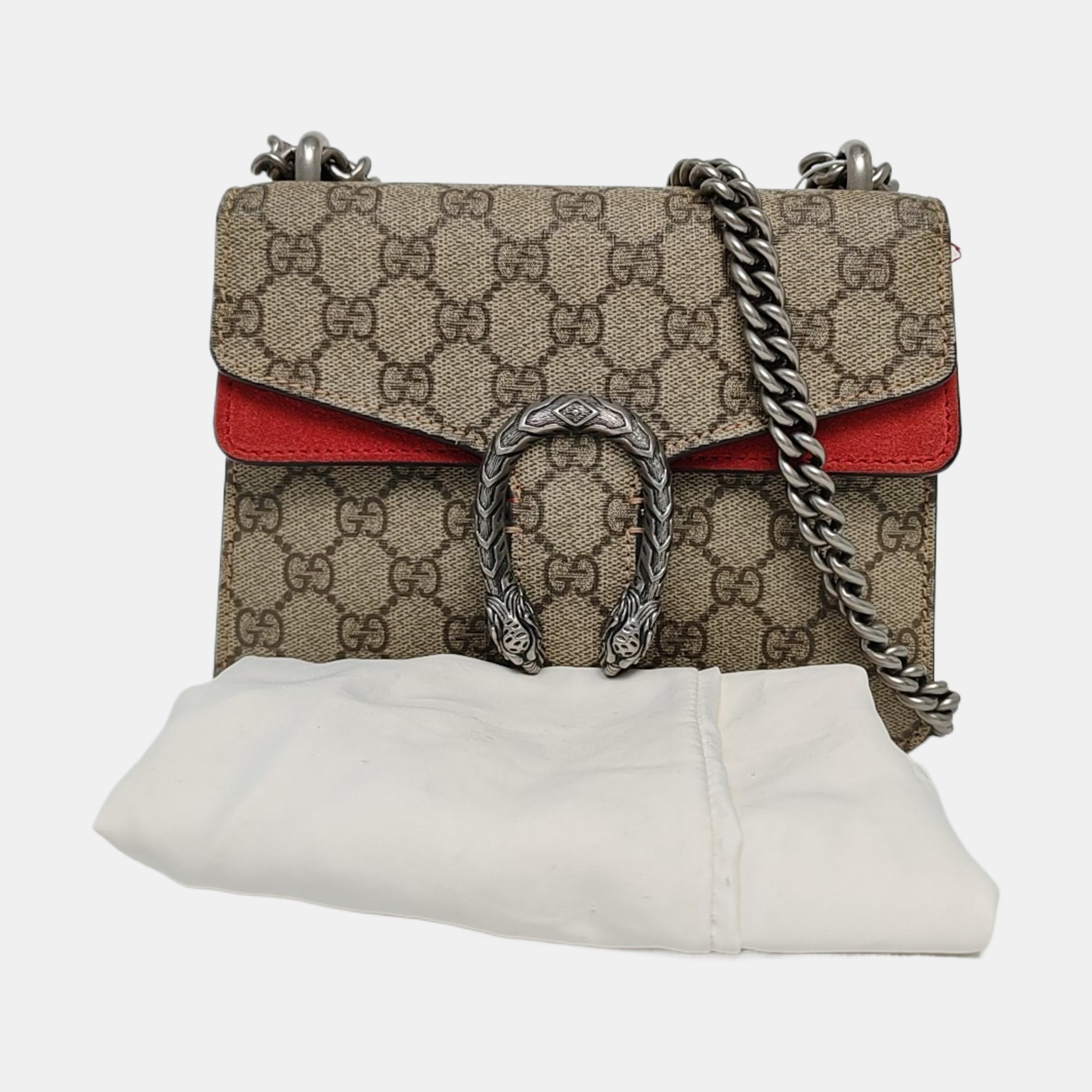 Dionysus Mini Monogram Lona Revestida Beige