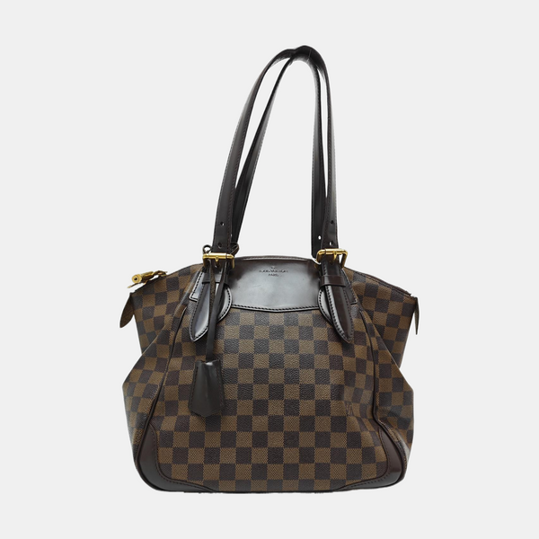 VERONA MM Damier Ebene Coated Canvas Brown