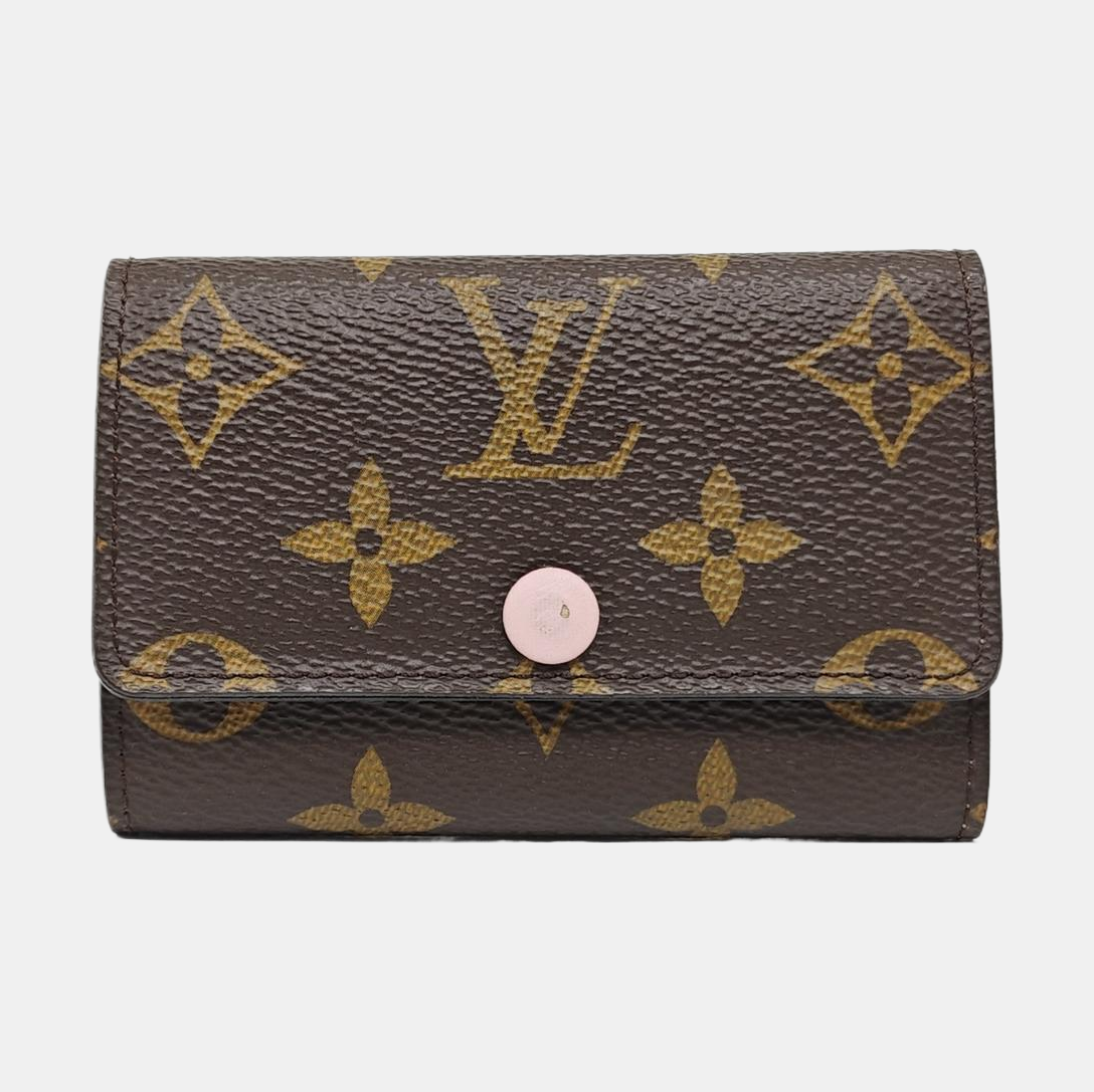 Monogram Coated Canvas Key Pouch Brown