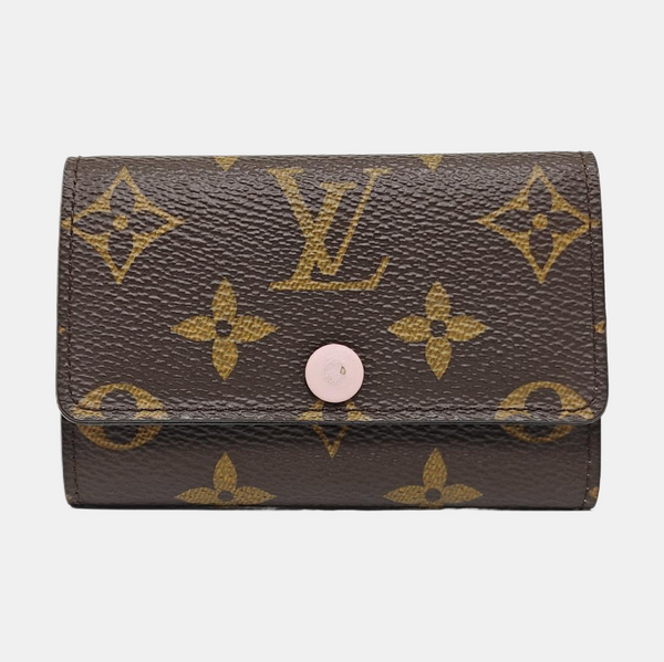Monogram Coated Canvas Key Pouch Brown
