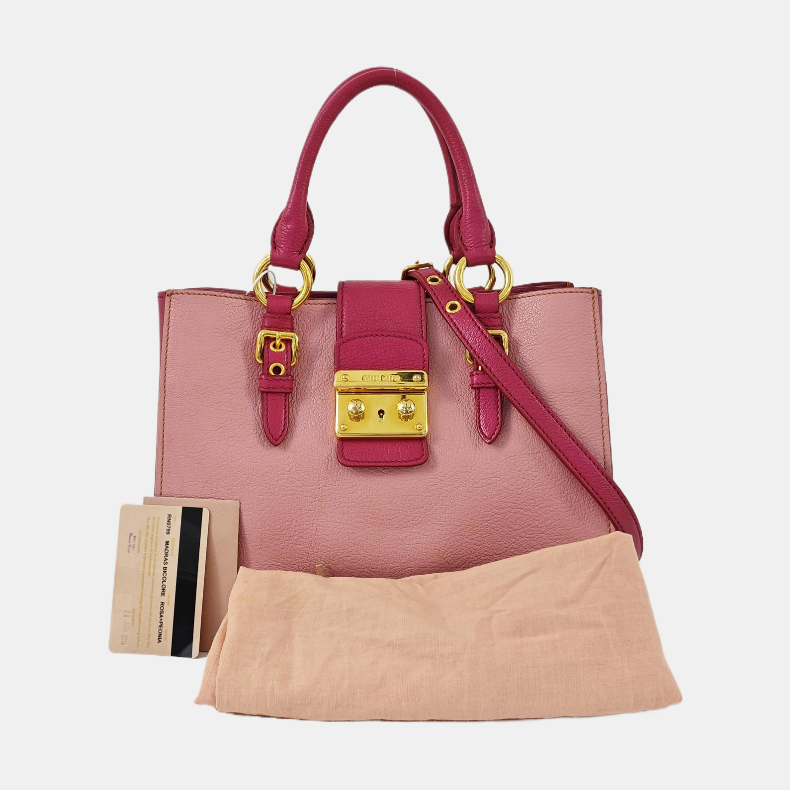 Calfskin Tote Bag Pink
