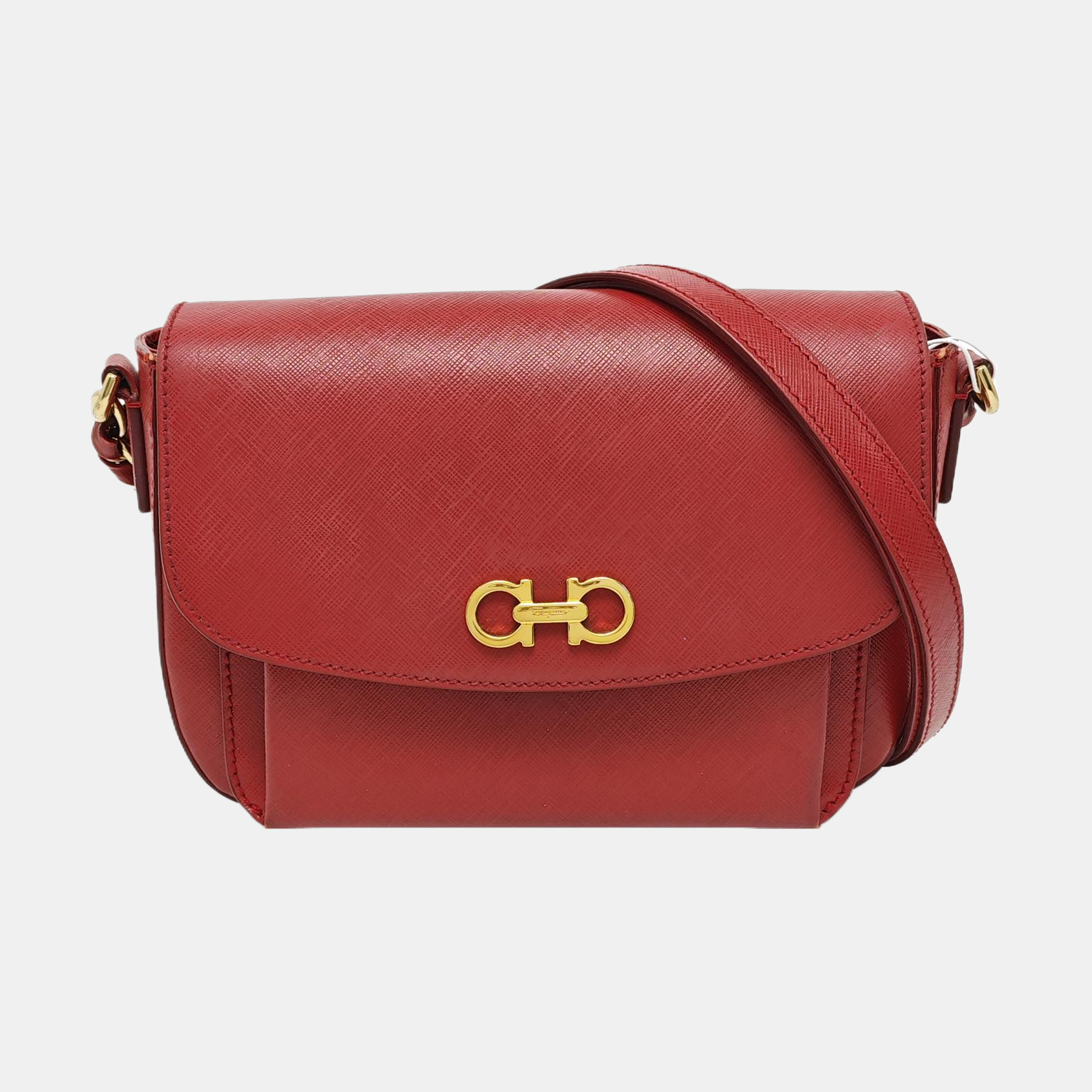 Gancini Calfskin Red