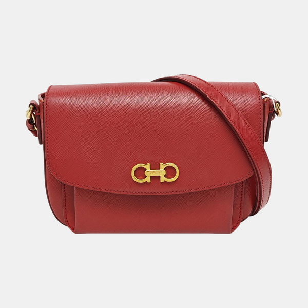 Gancini Calfskin Red