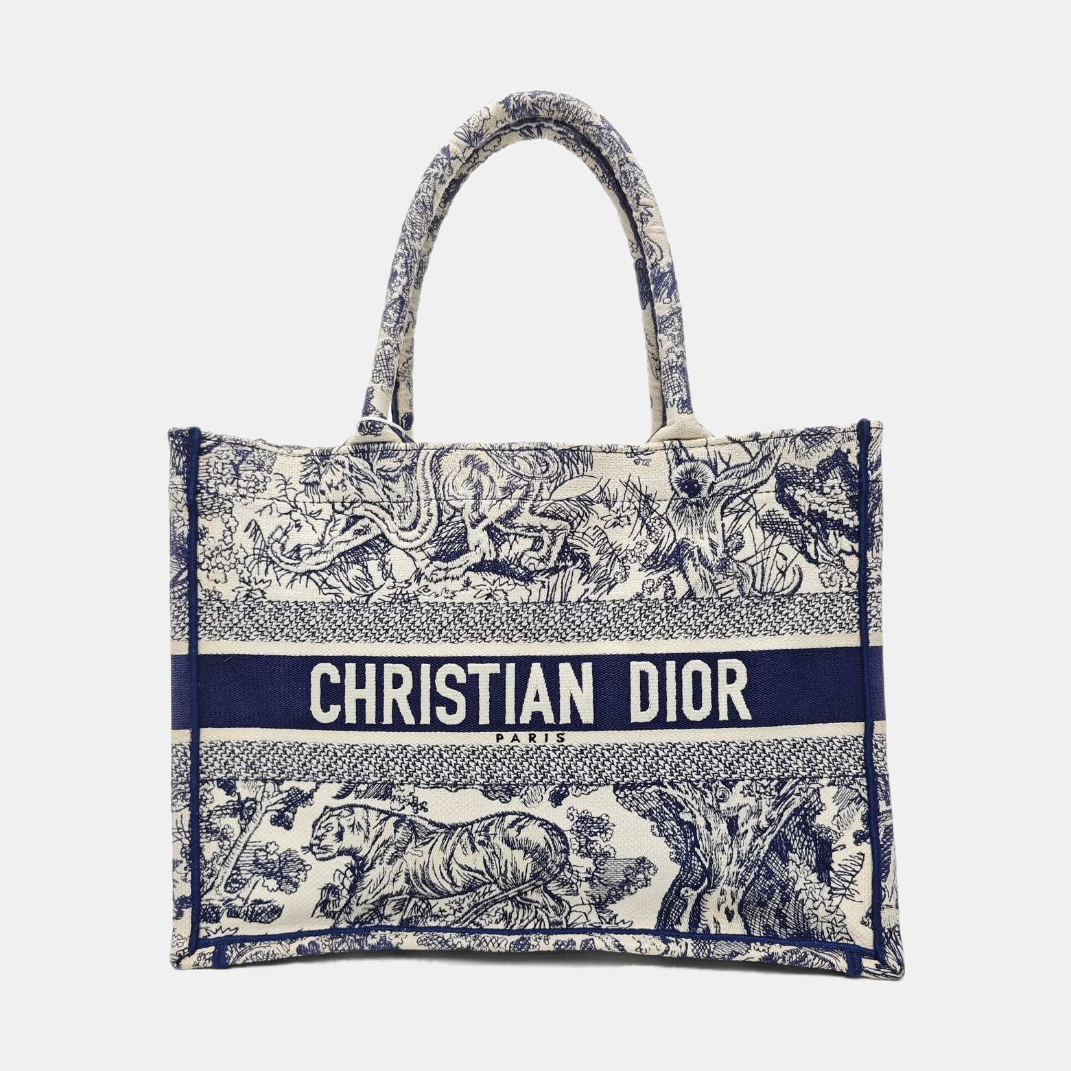 Book Tote Medium Canvas Blue