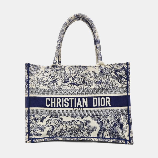 Book Tote Medium Canvas Blue
