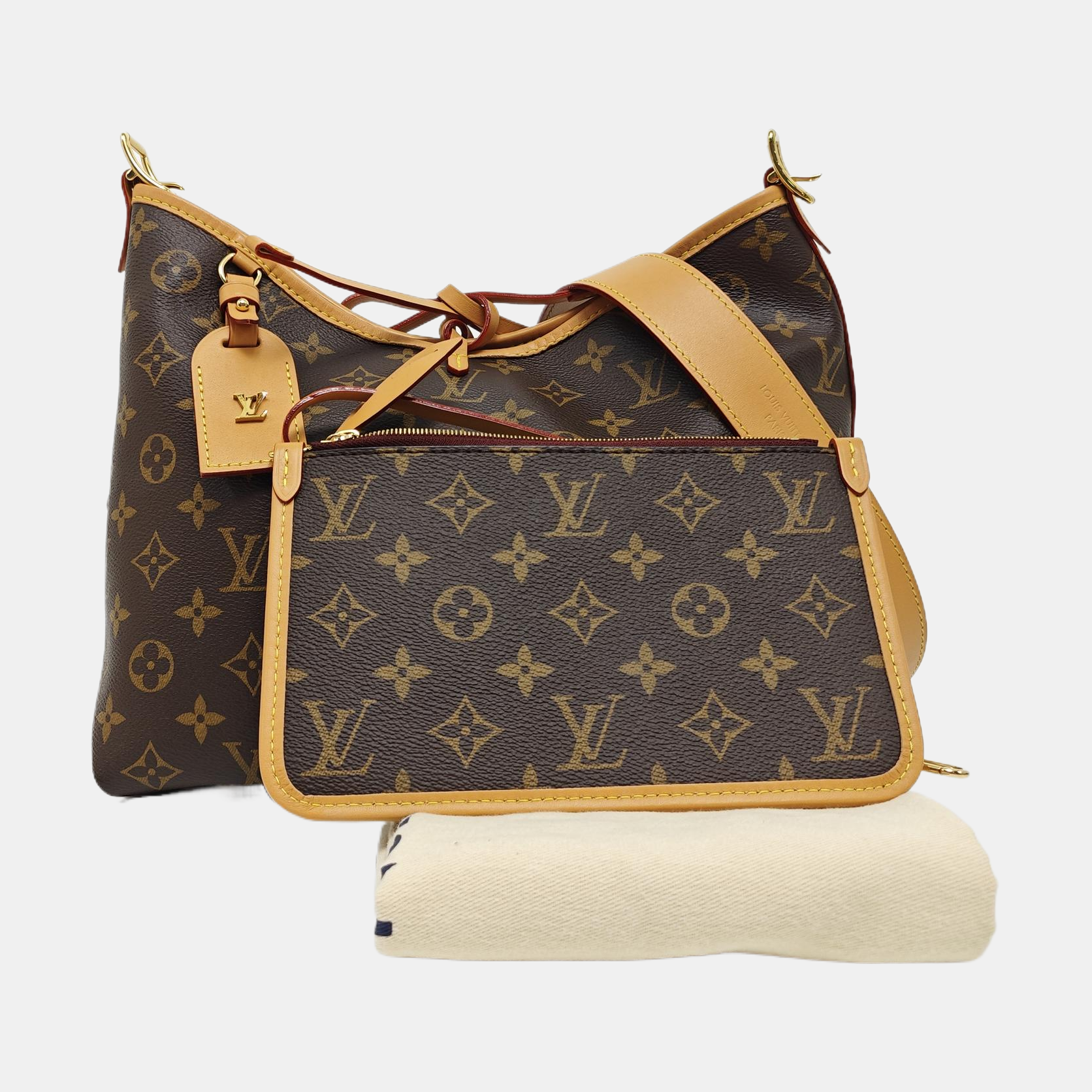 CARRYALL PM Monogram Coated Canvas Brown