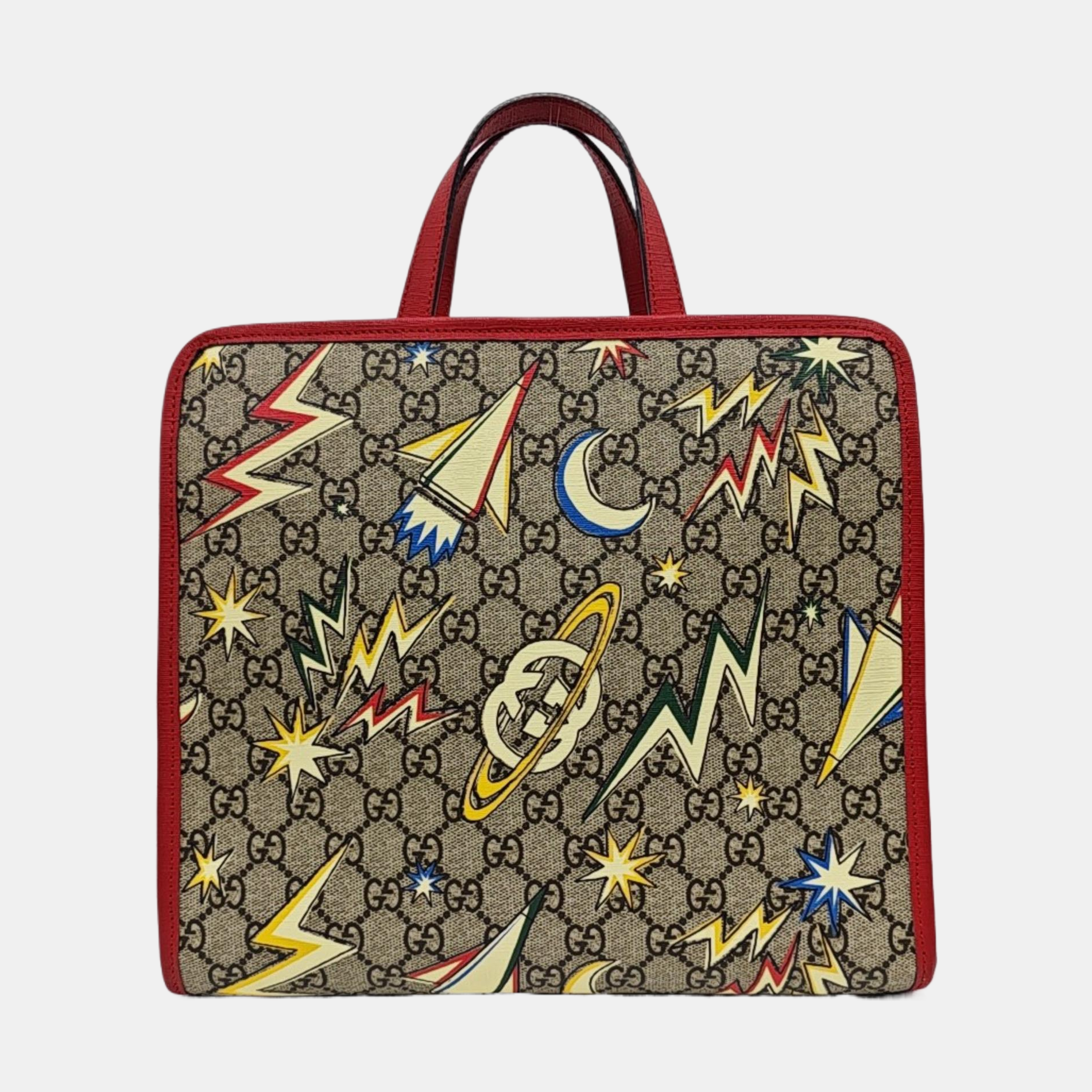 Children’s GG Bucket Monogram Coated Canvas Beige