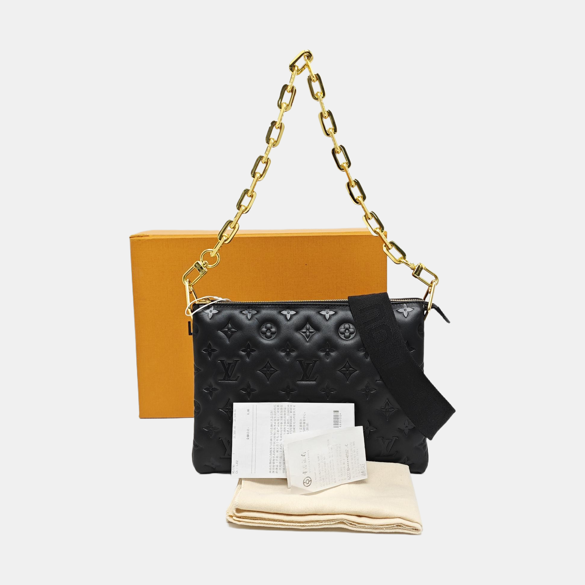COUSSIN PM Lambskin Black
