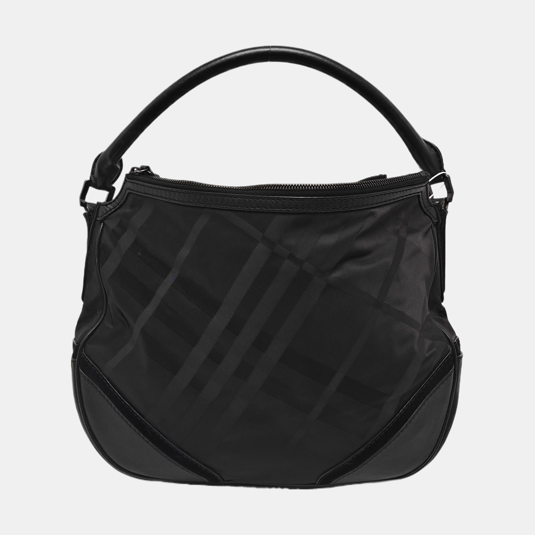 Nylon Top Handle Bag Black