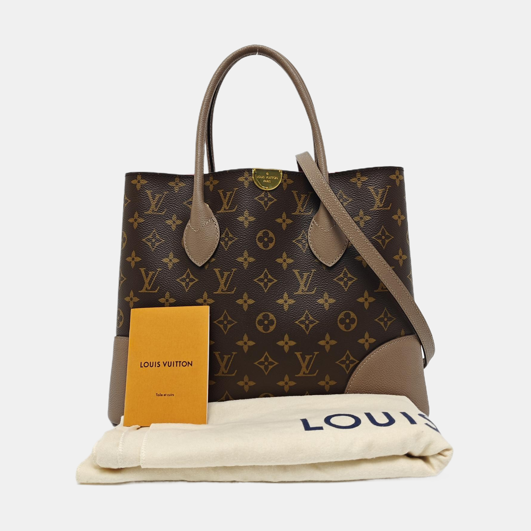 FLANDRIN Monogram Coated Canvas Brown
