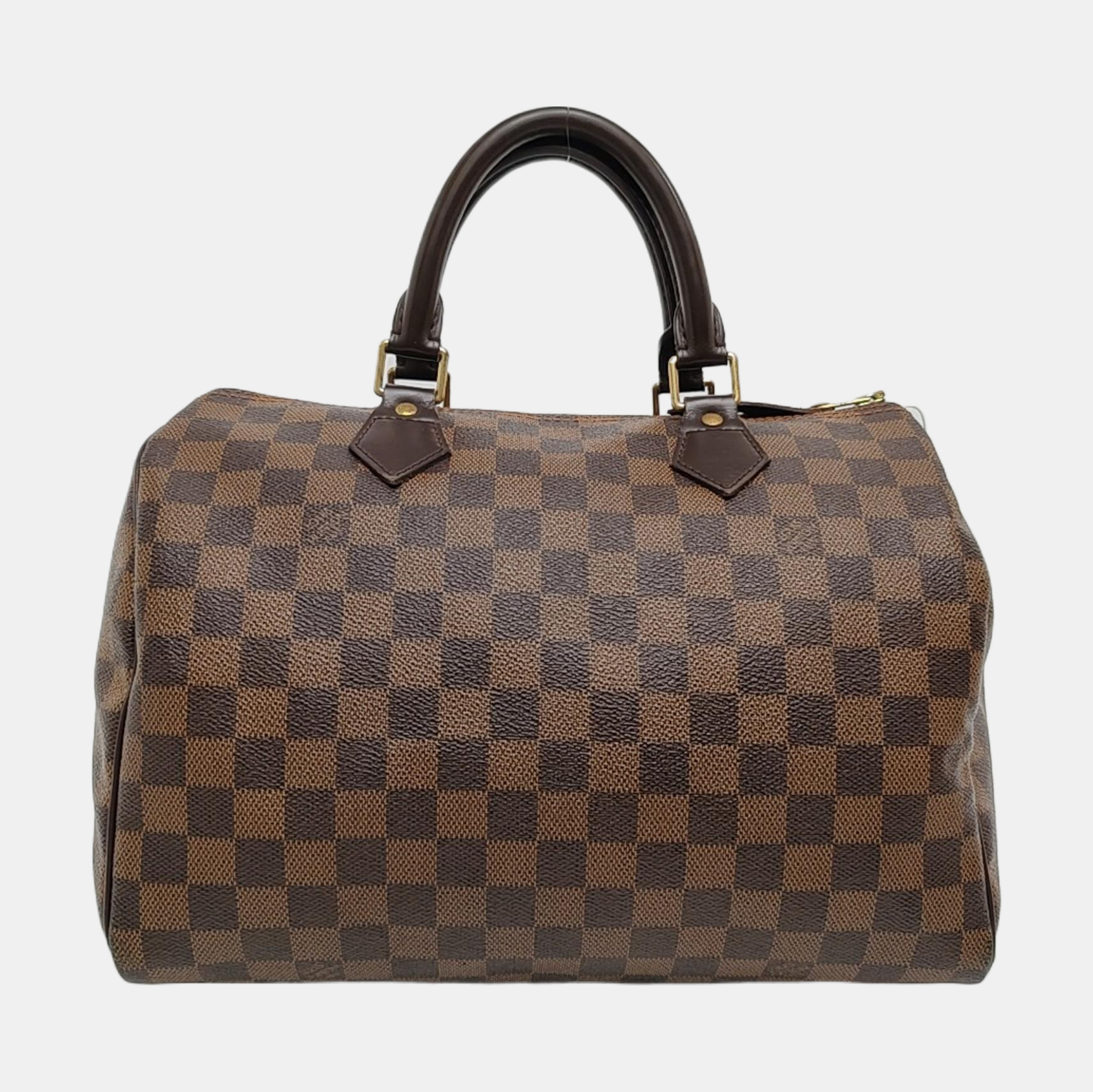 Authenticated pre-owned  SPEEDY 30 Damier Ebene Coated Canvas Brown - Top Handle Bag at Looply