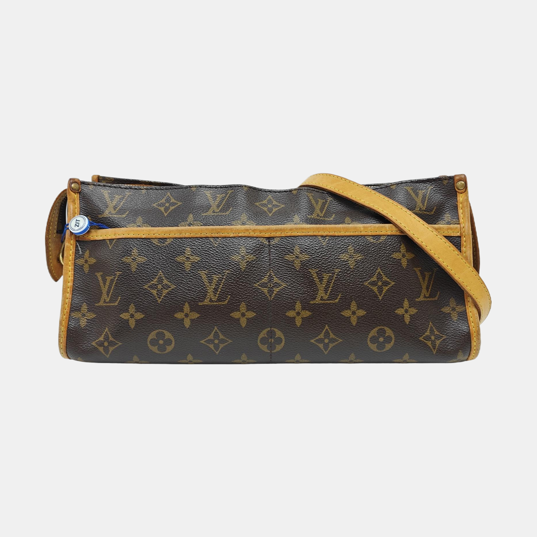 POPINCOURT Monogram Coated Canvas Brown