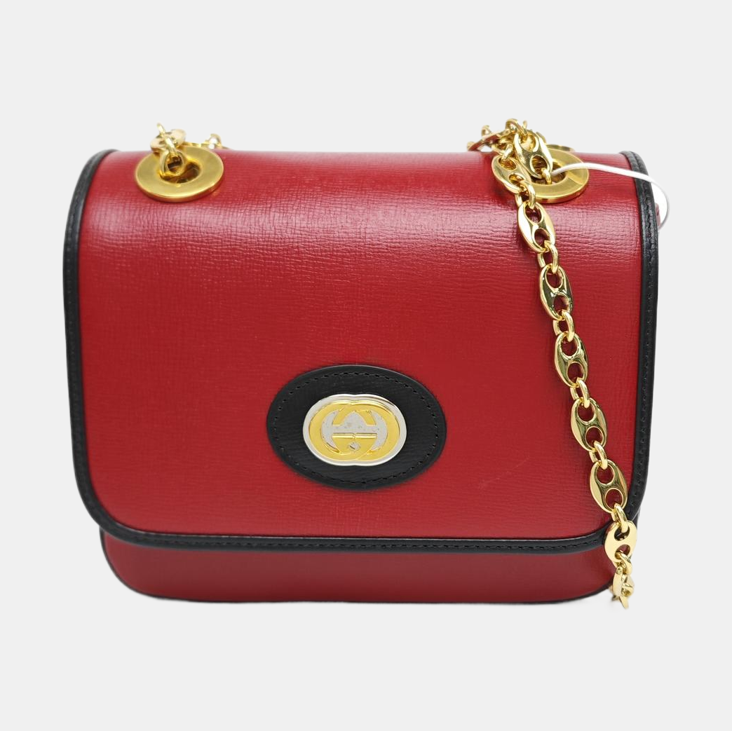 Calfskin Shoulder Bag Red