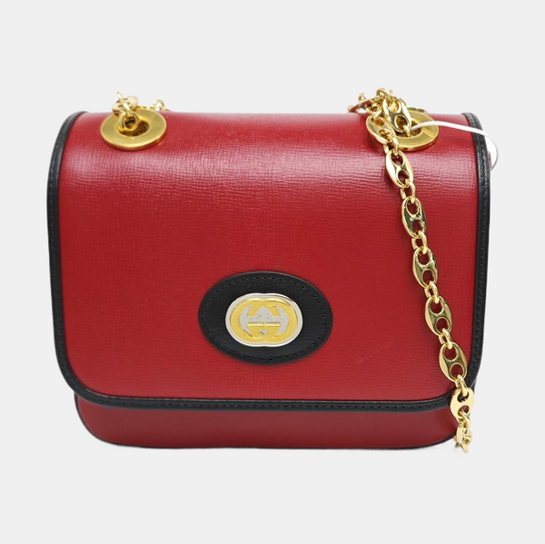 Calfskin Shoulder Bag Red