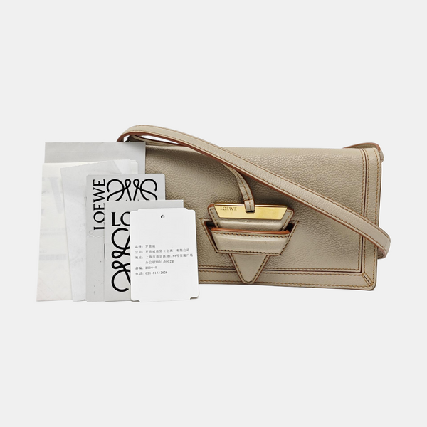 Authenticated pre-owned  Barcelona Mini Calfskin Beige - Shoulder Bag at Looply