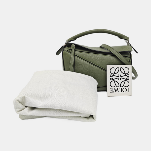 Puzzle Mini Calfskin Green