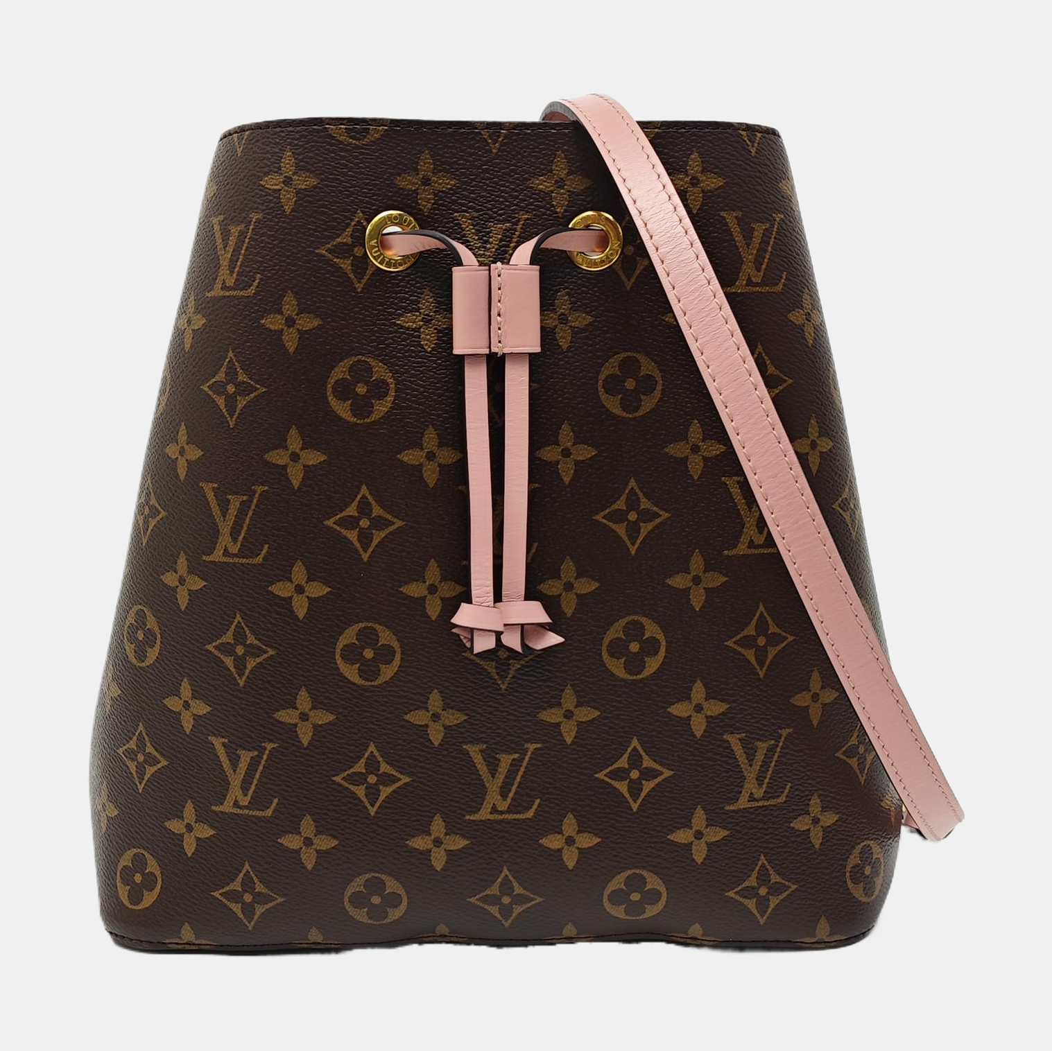NÉONOÉ MM Monogram Coated Canvas Brown