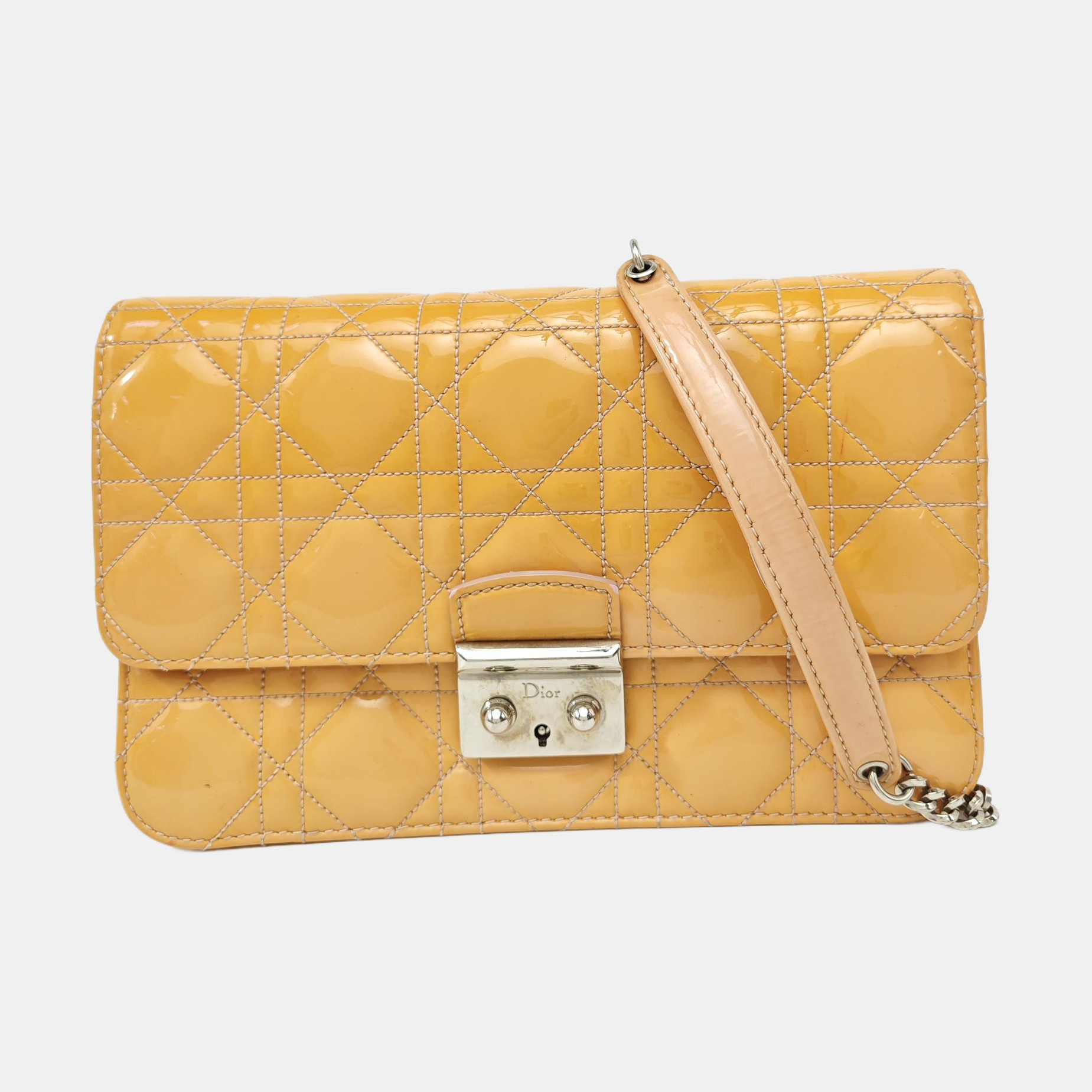 Rendez-Vous Cannage Patent Leather Yellow
