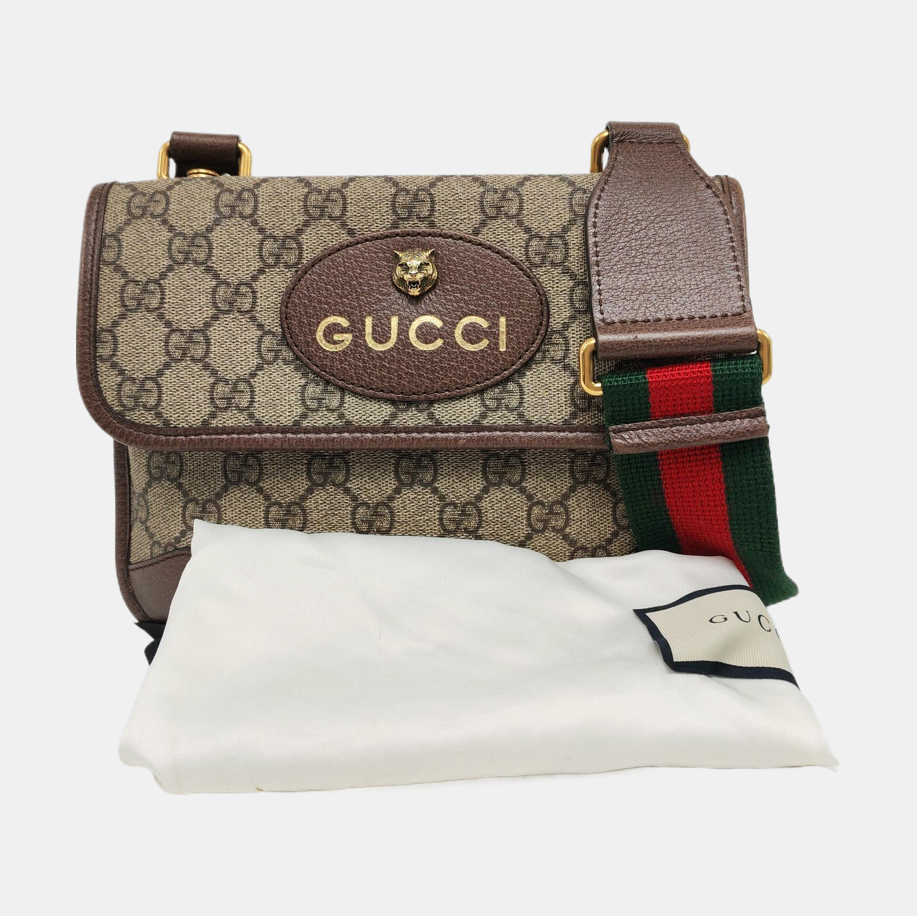 Neo Vintage Small Monogram Coated Canvas Beige