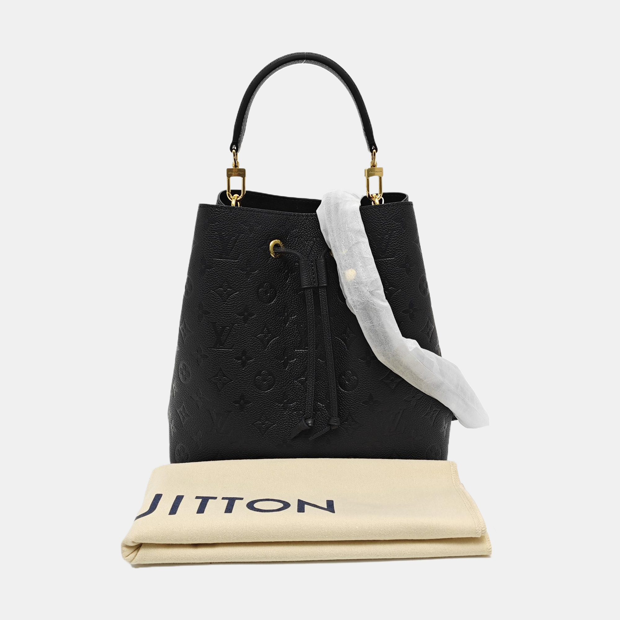 NÉONOÉ MM Calfskin Black