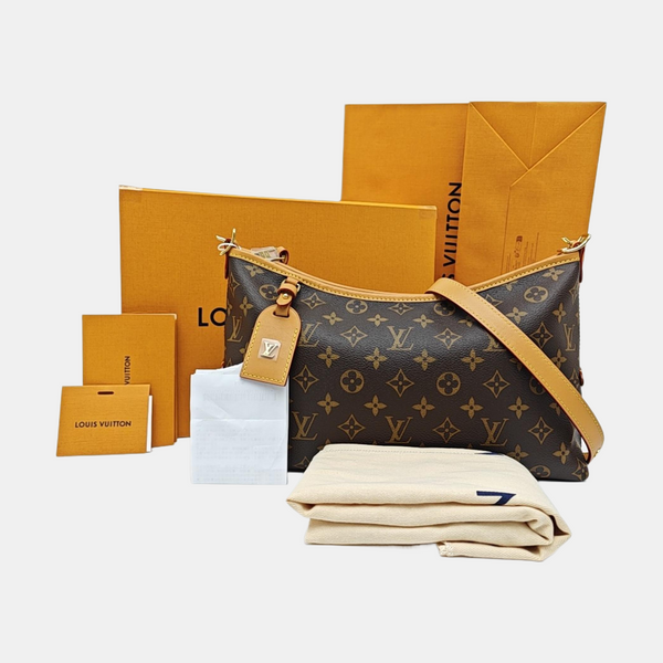 CARRYALL Small Monogram Coated Canvas Brown