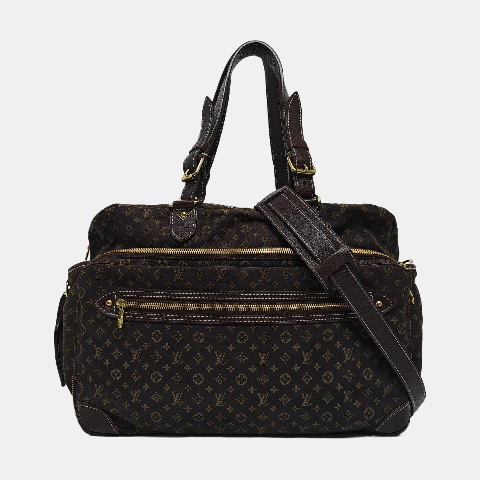 SAC A LANGER Monogram Canvas Brown