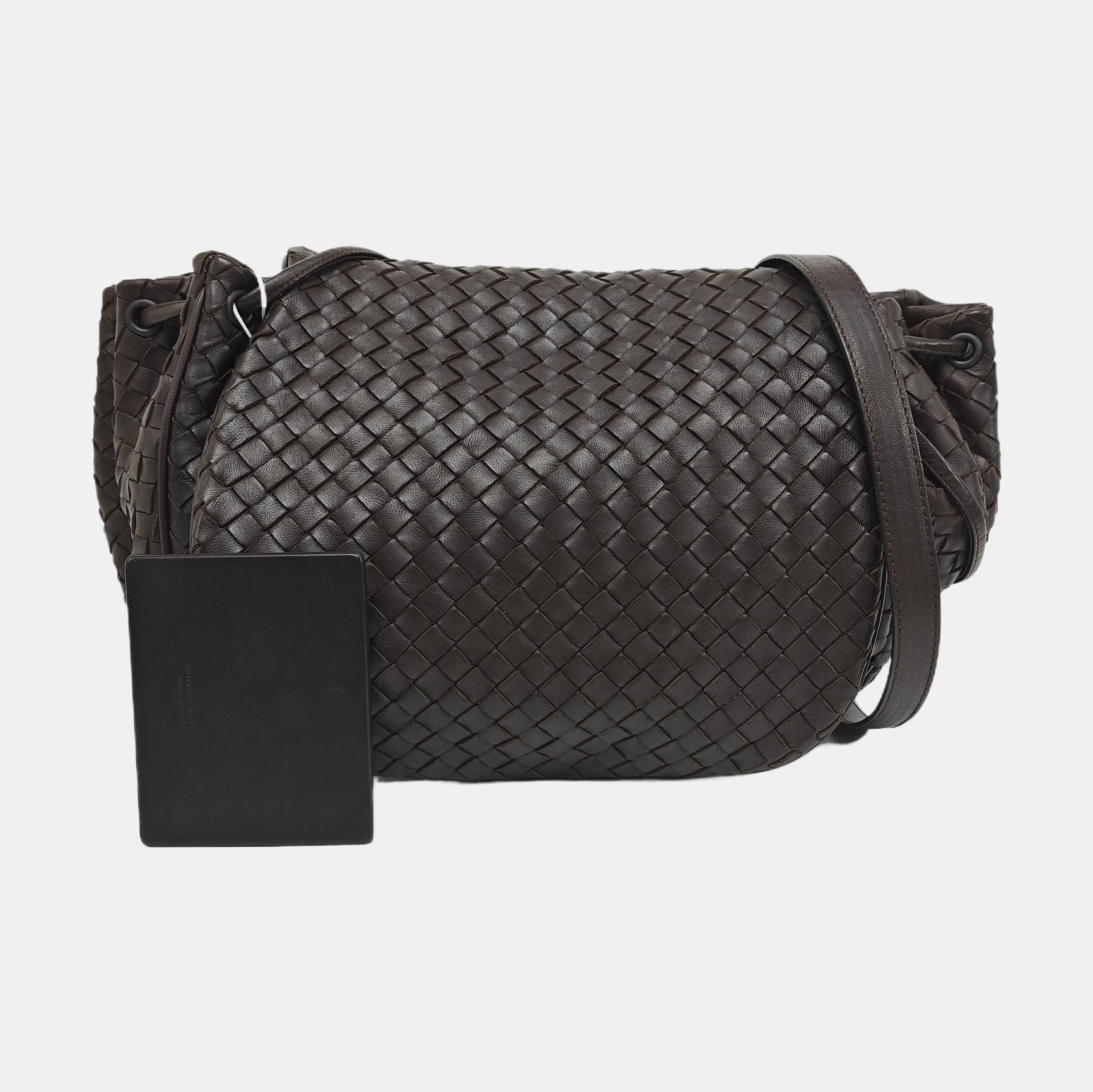 Lambskin Shoulder Bag Brown